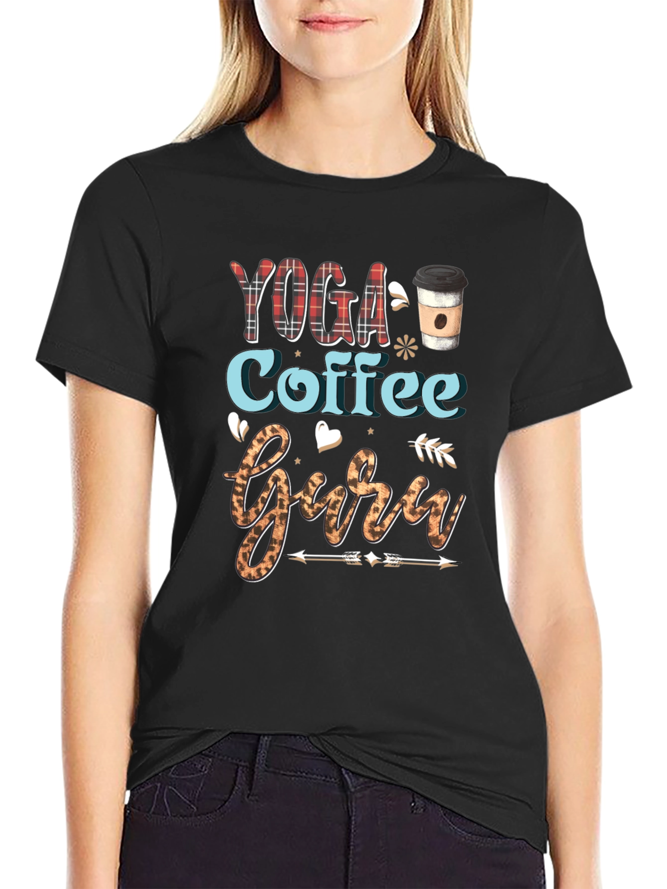 Yoga Coffee Guru Graphic Tee