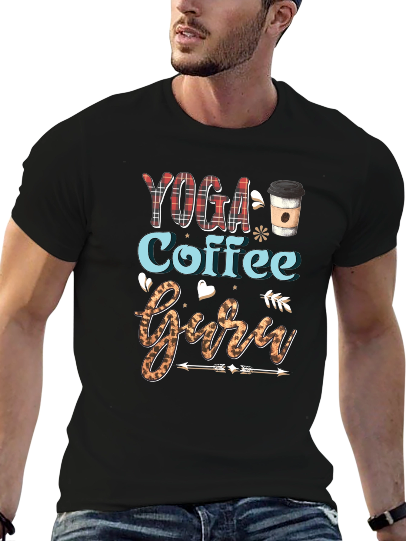 Yoga Coffee Guru Graphic Tee