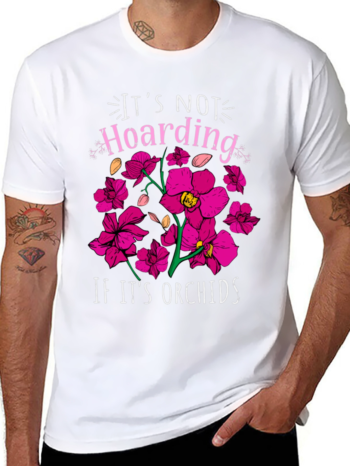 Orchids T-shirt - Its Not Hoarding