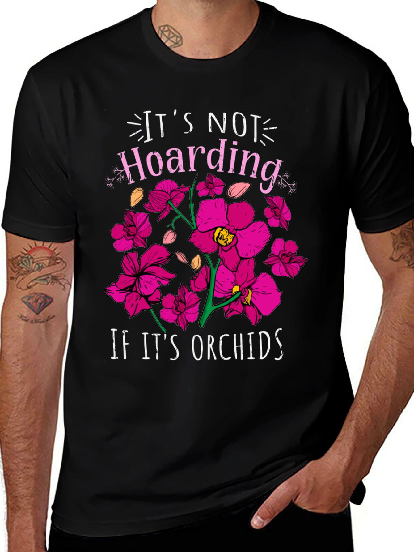 Orchids T-shirt - Its Not Hoarding