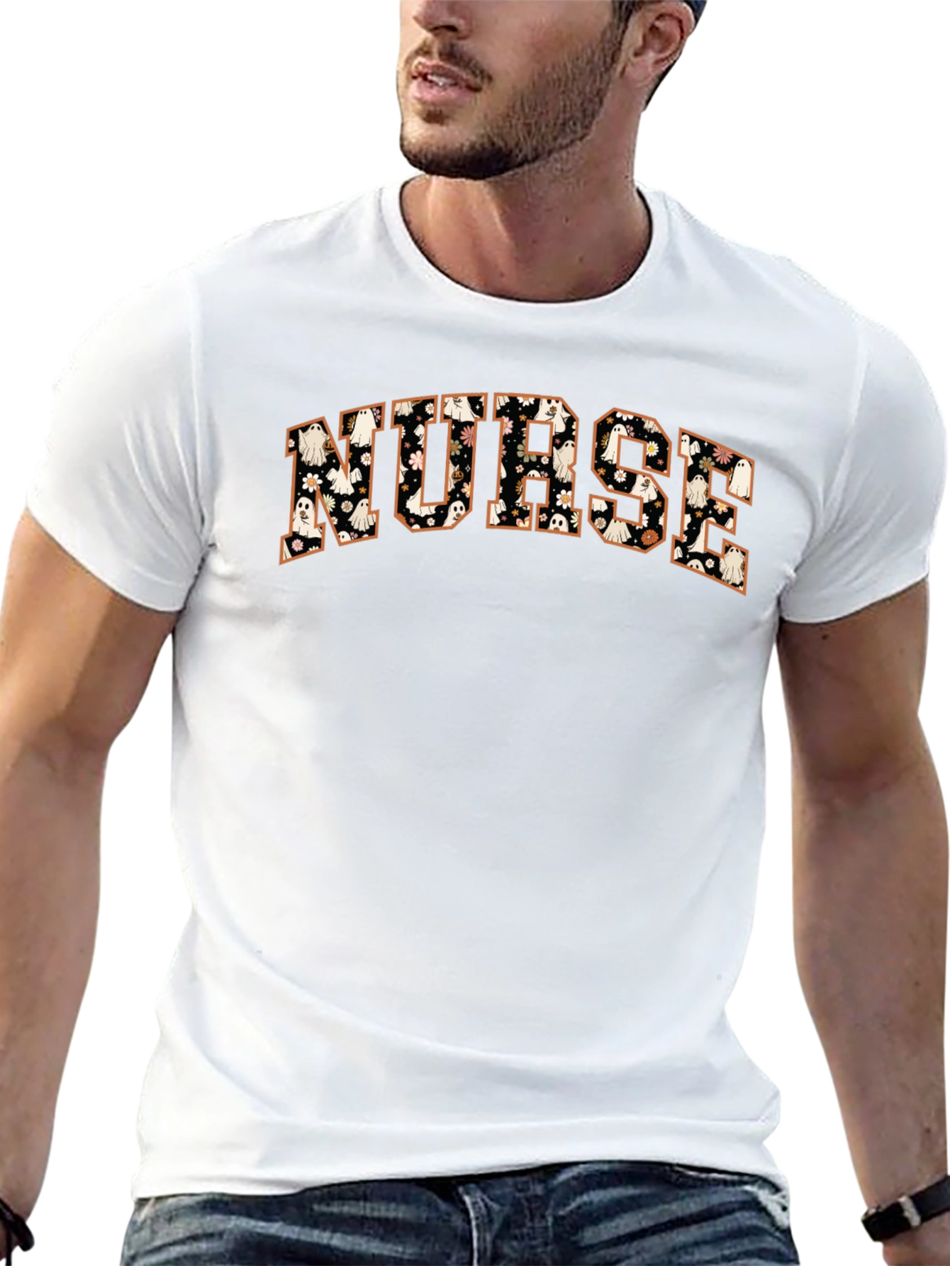 Nurse Halloween Graphic Tee - Spooky Season Apparel