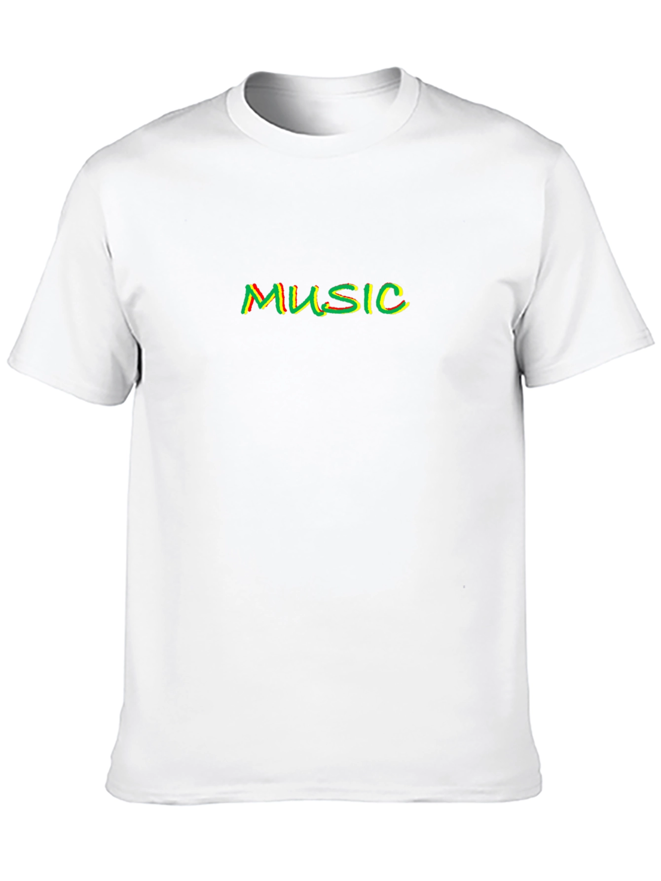 Rasta Music T-Shirt - Black Cotton Blend