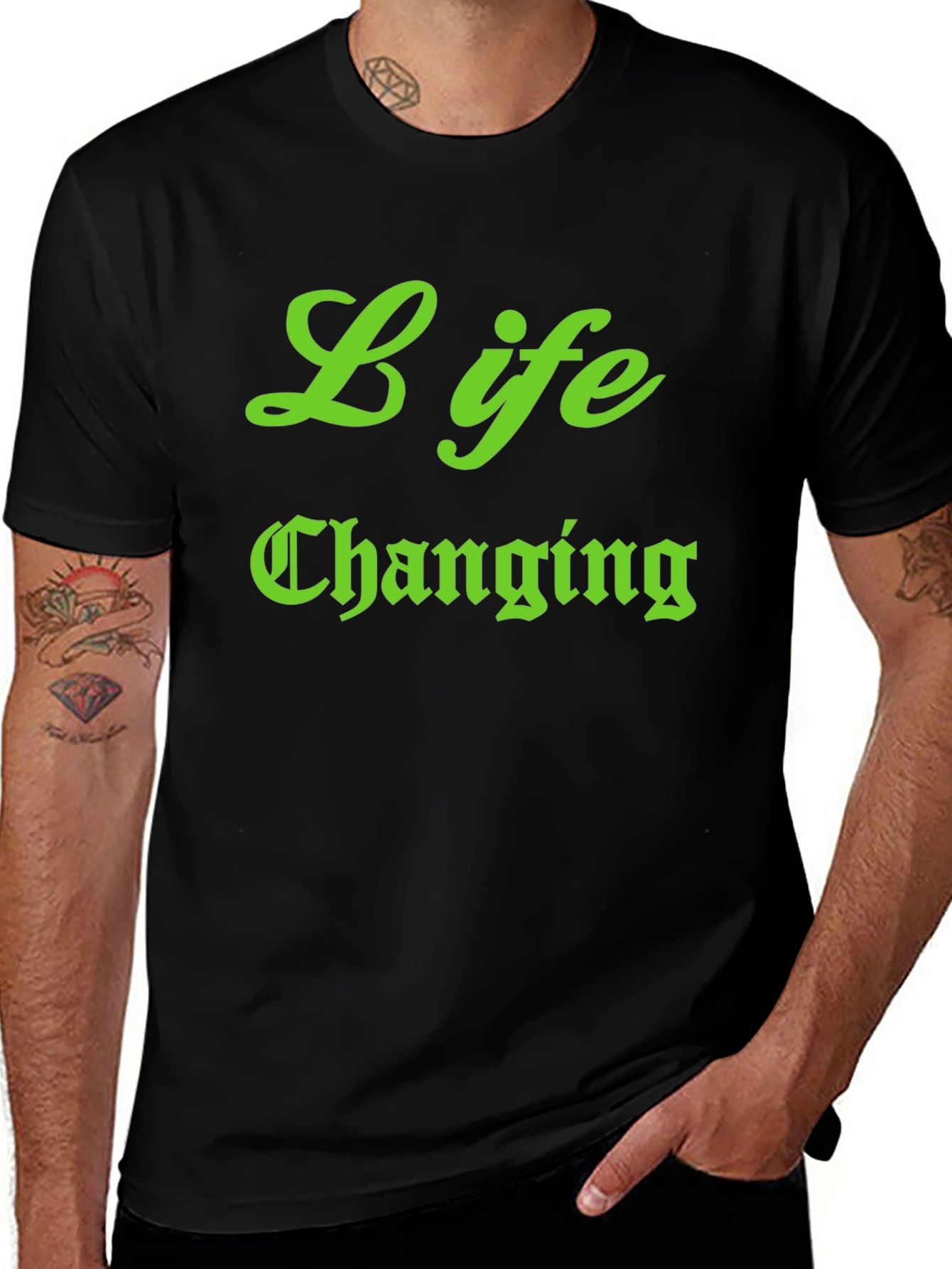 Life Changing Black Graphic Tee