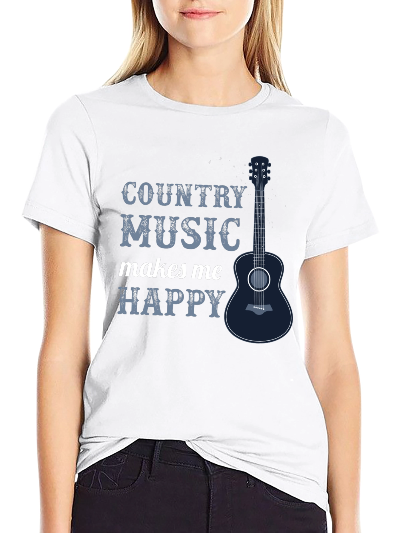 Country Music Makes Me Happy T-Shirt