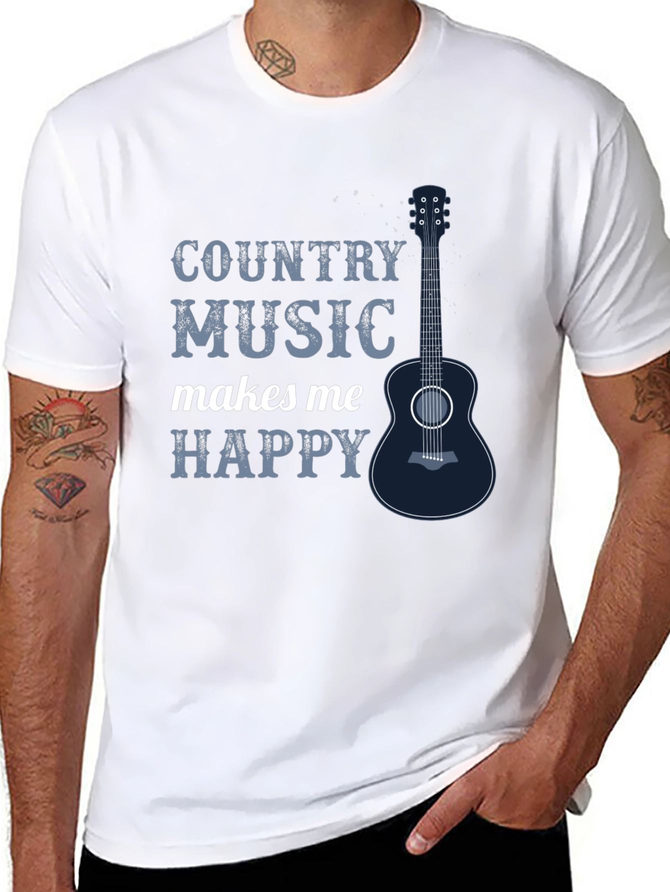 Country Music Makes Me Happy T-Shirt