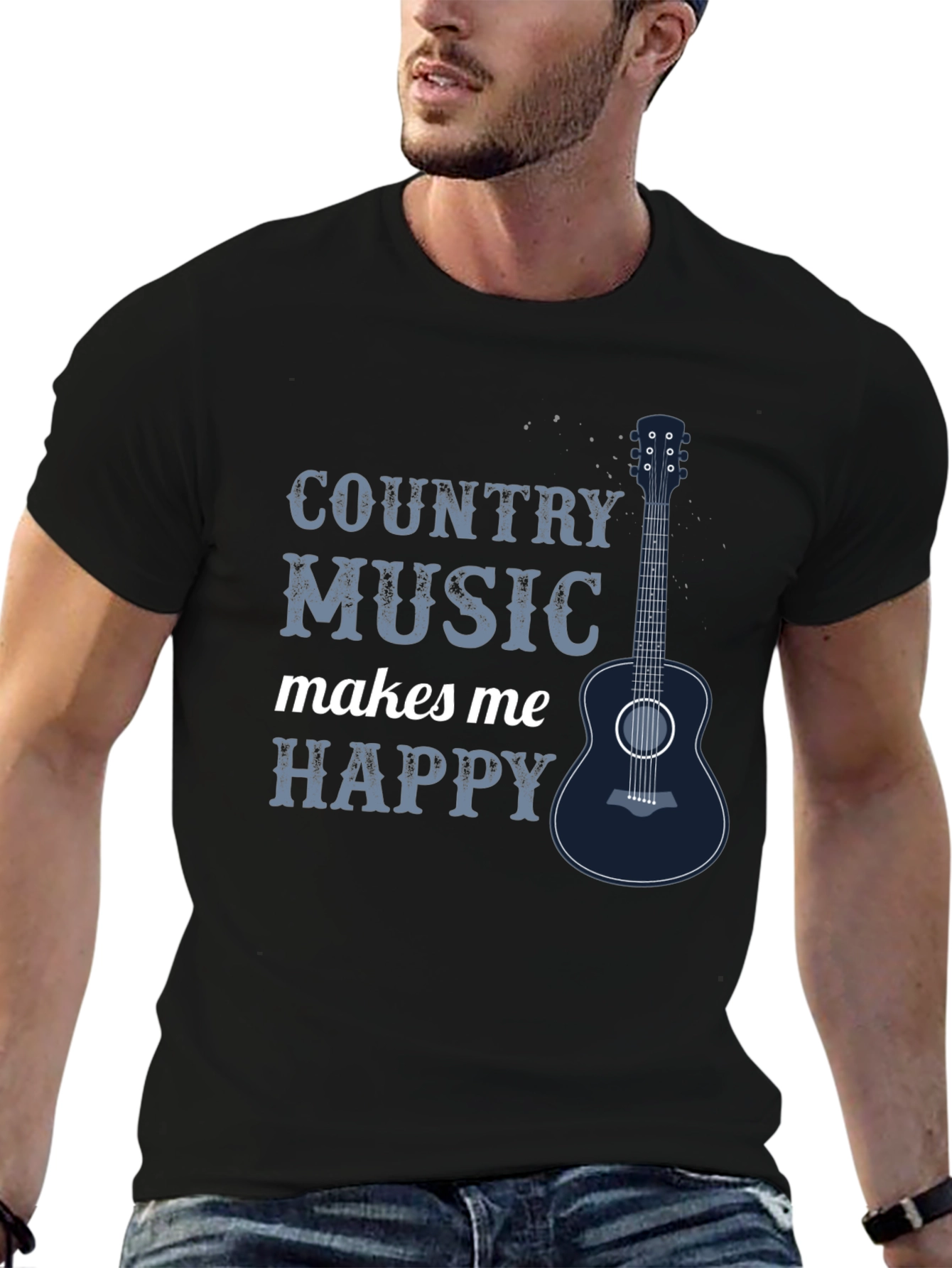 Country Music Makes Me Happy T-Shirt