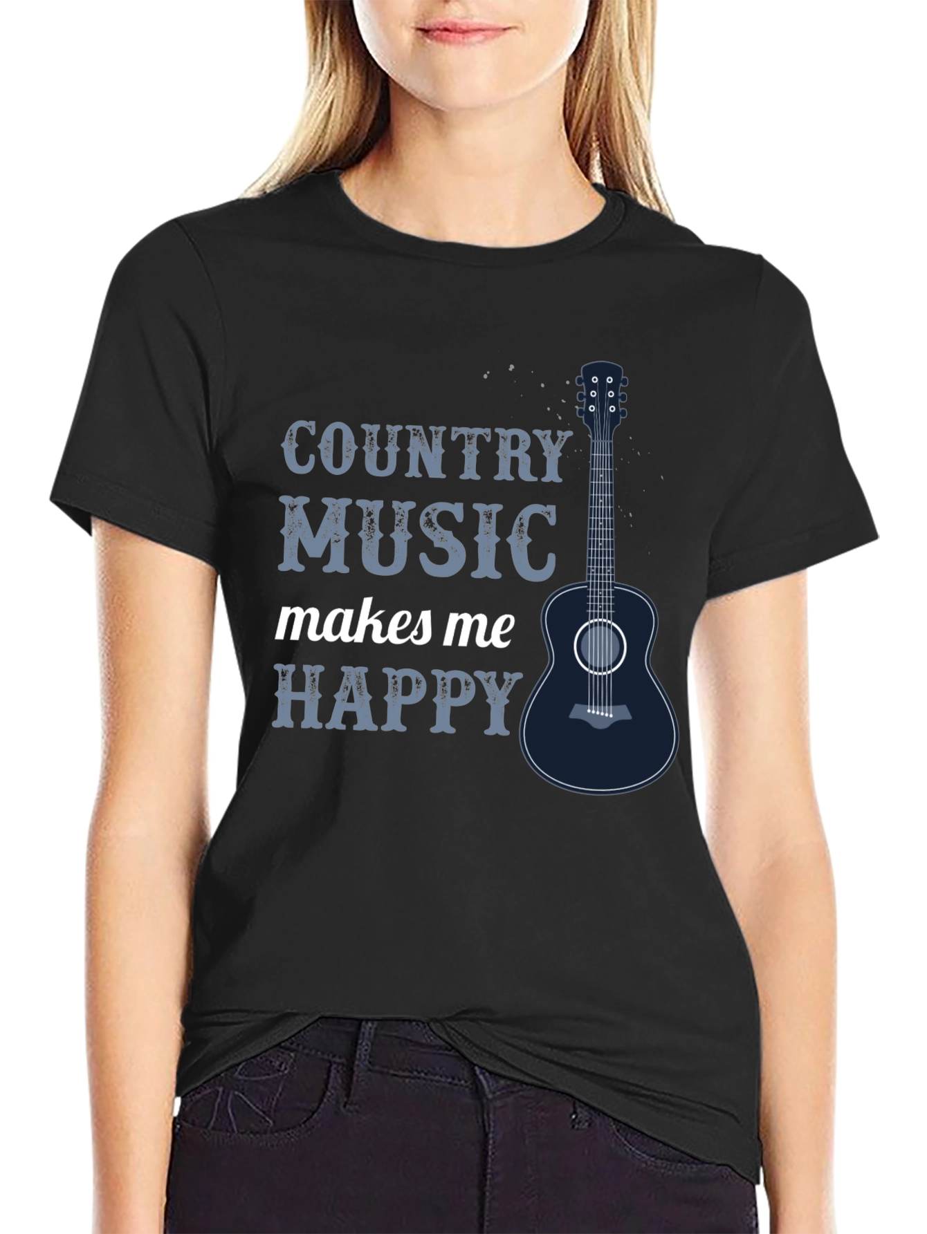 Country Music Makes Me Happy T-Shirt