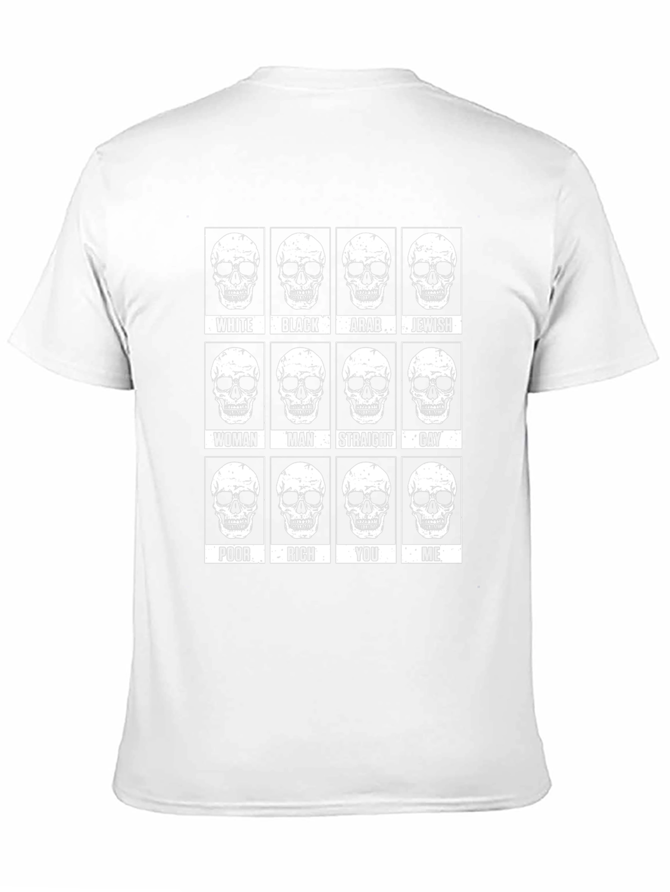 Equality Skull Graphic Black T-Shirt