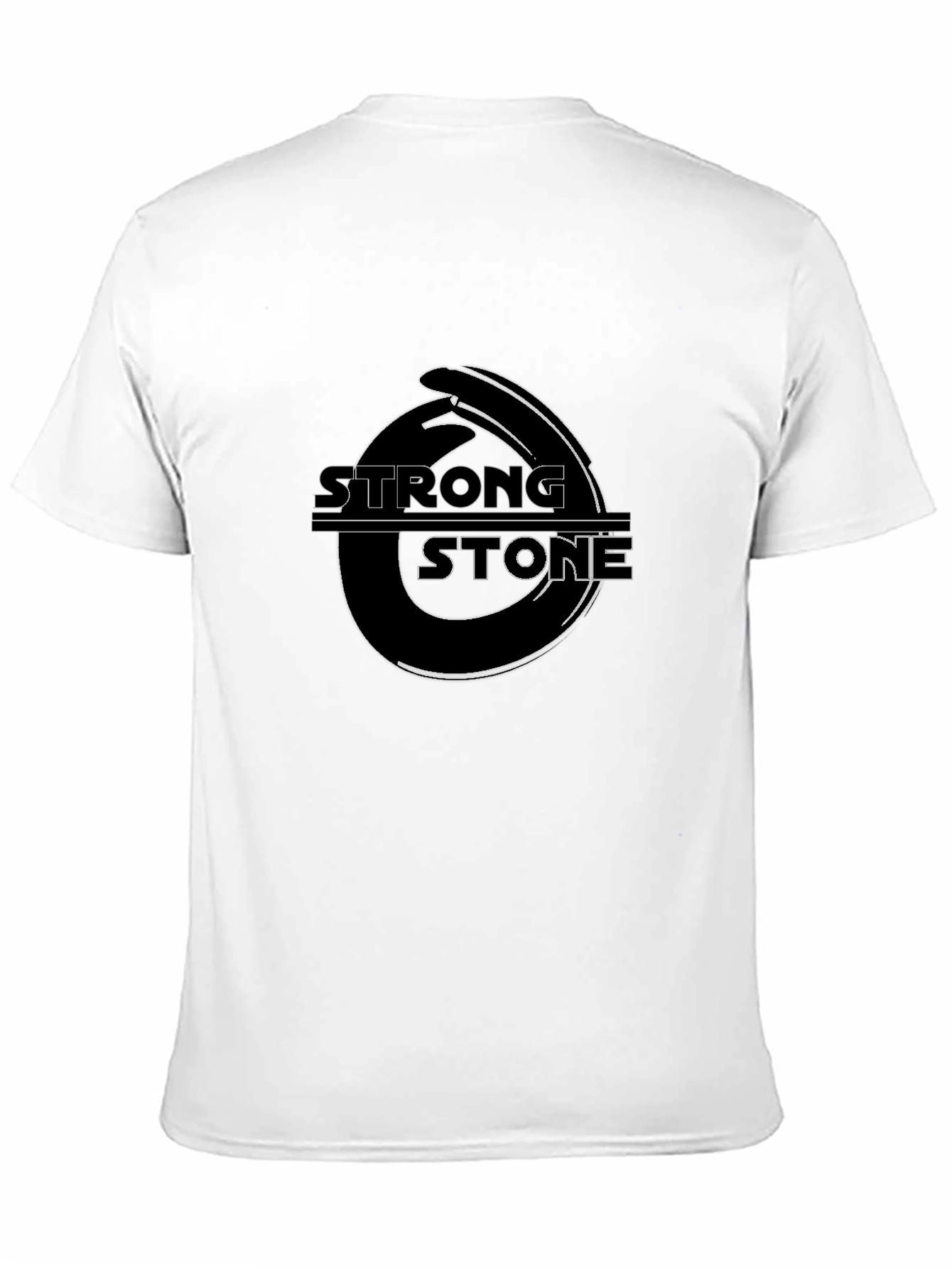 Strong Stone Graphic Tee - Black Cotton Blend