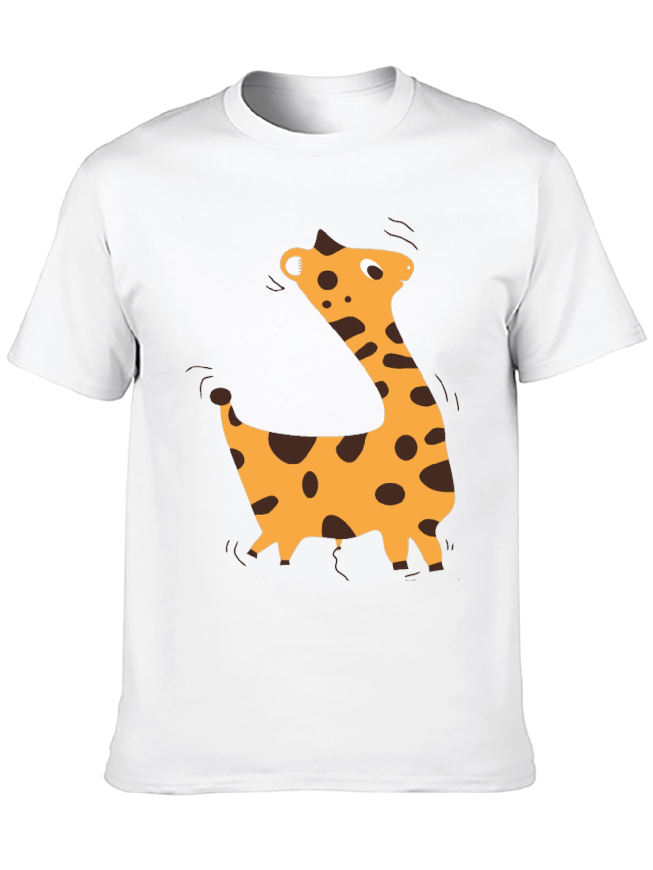 Giraffe Graphic Black T-Shirt - Casual Style