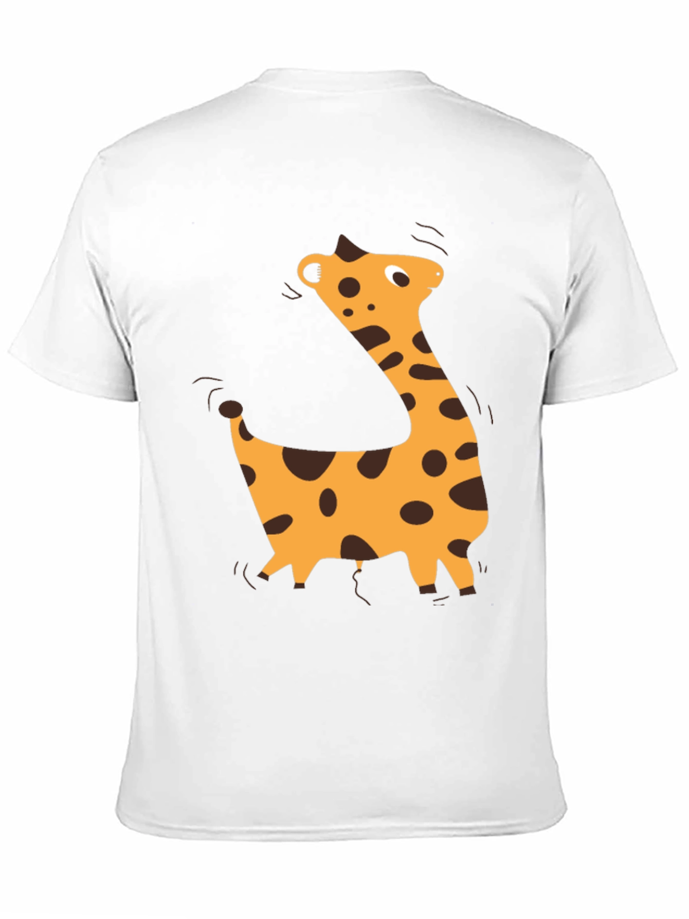 Giraffe Graphic Black T-Shirt - Casual Style