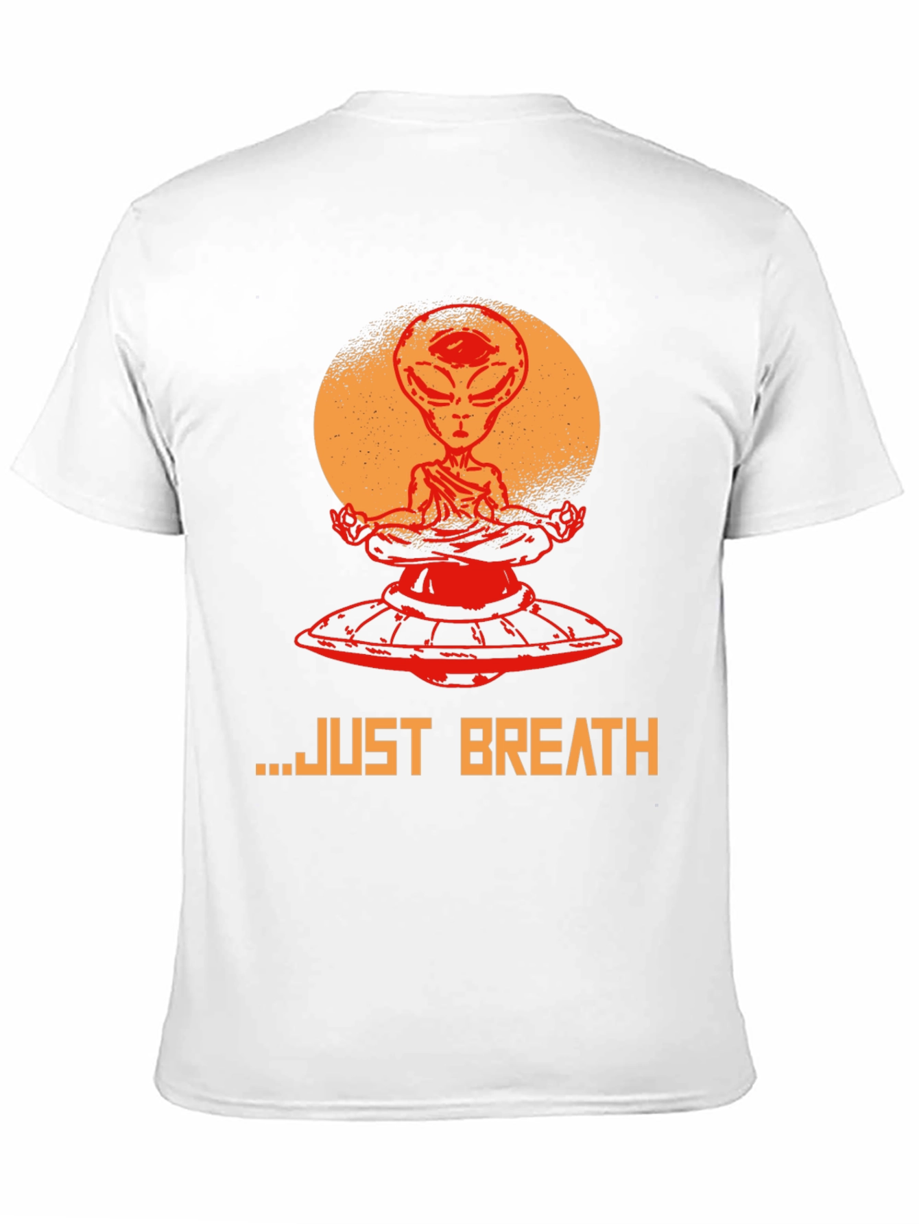 Alien Meditation T-Shirt - Just Breathe Graphic Tee