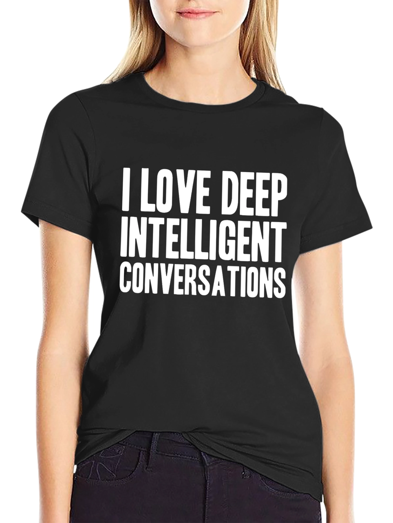 Deep Intelligent Conversations T-Shirt - Black