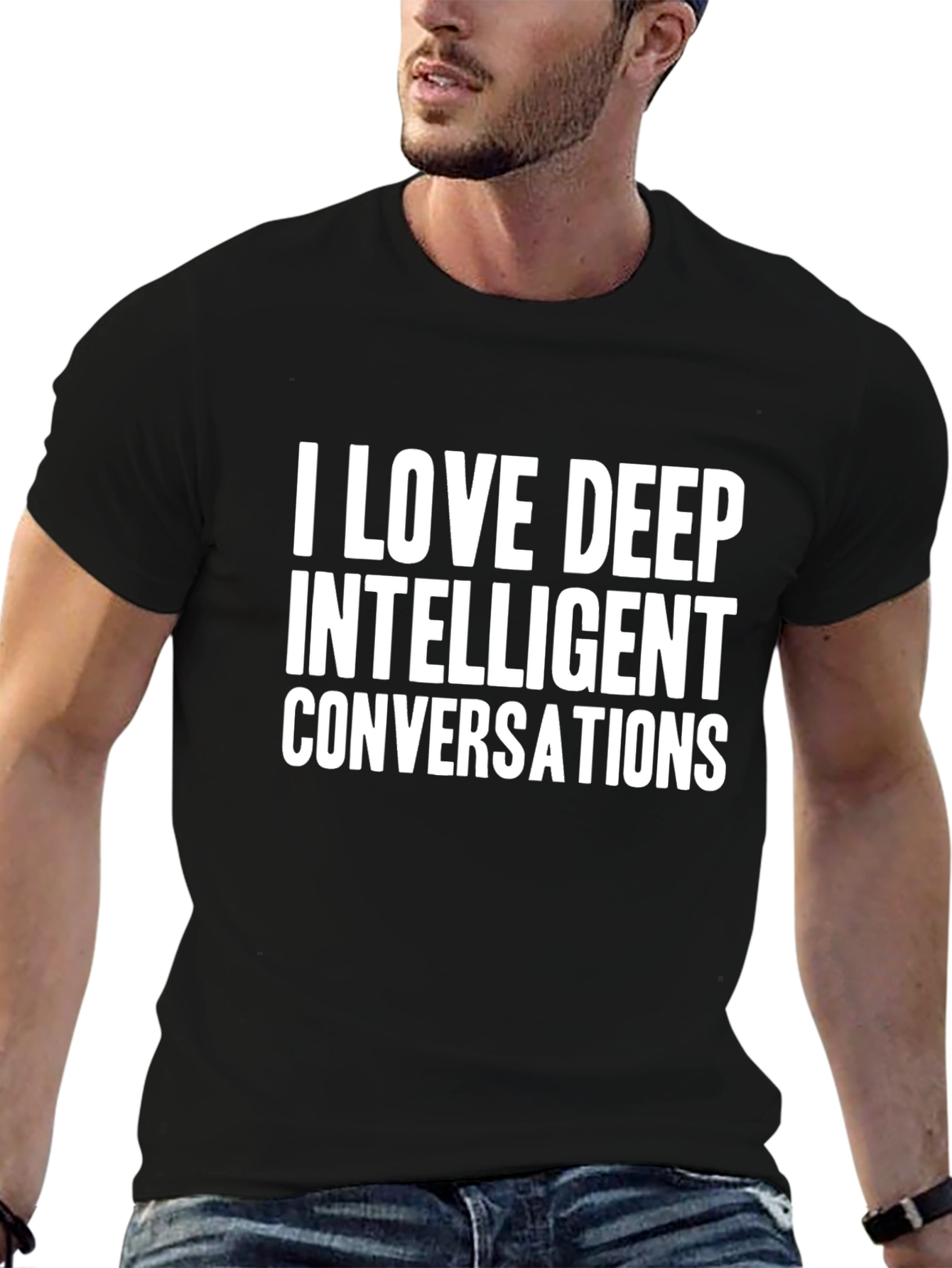 Deep Intelligent Conversations T-Shirt - Black