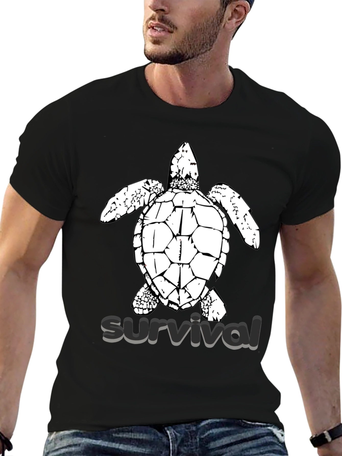 Survival Turtle Graphic Tee