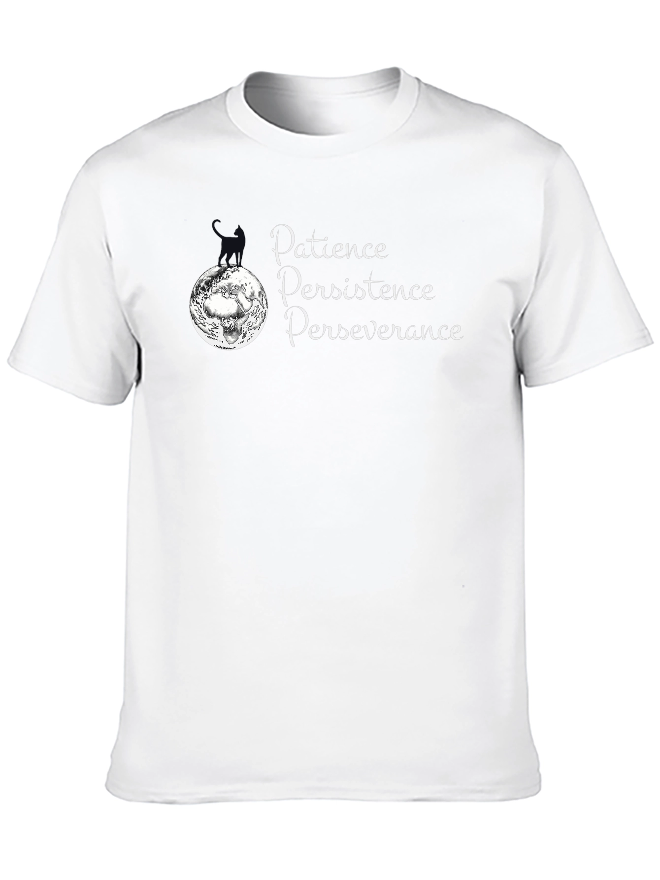 Patience Perseverance Persistence Black T-Shirt