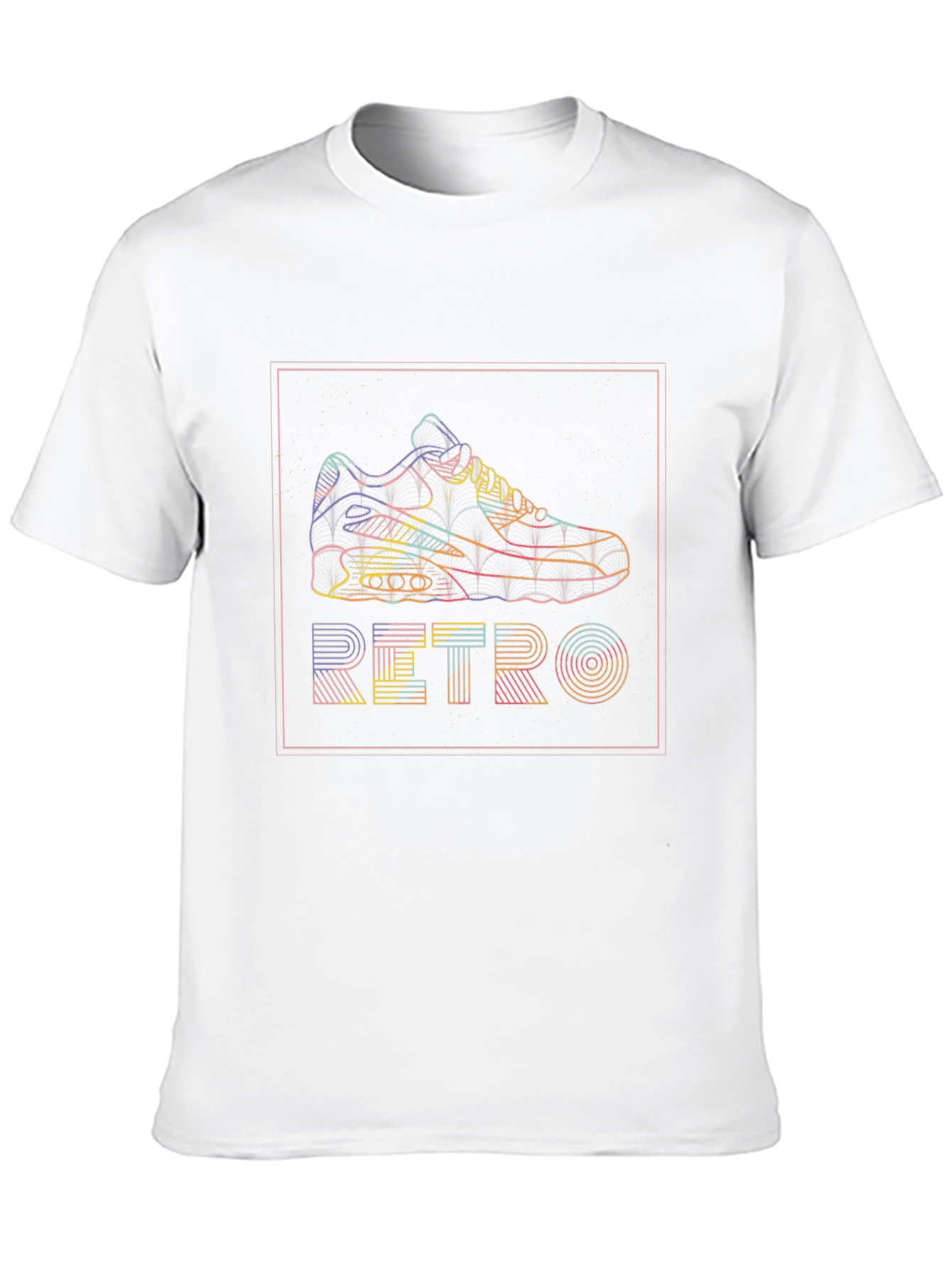 Retro Sneaker Graphic T-Shirt - Black