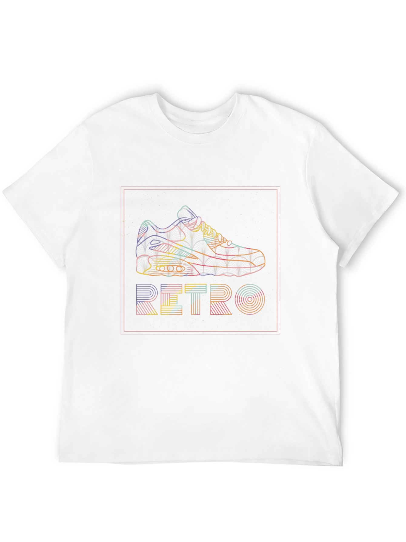 Retro Sneaker Graphic T-Shirt - Black
