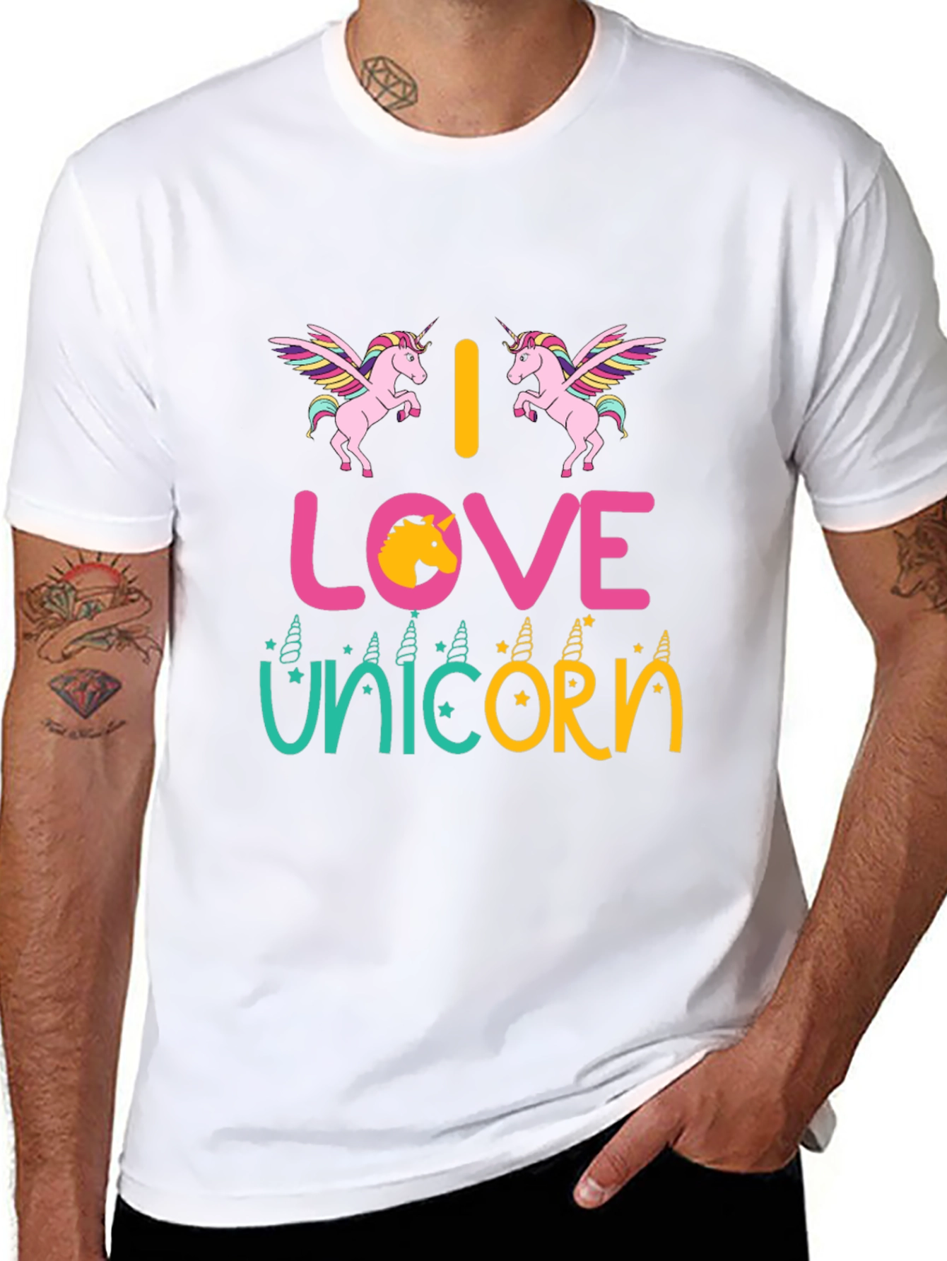 I Love Unicorns Graphic T-Shirt