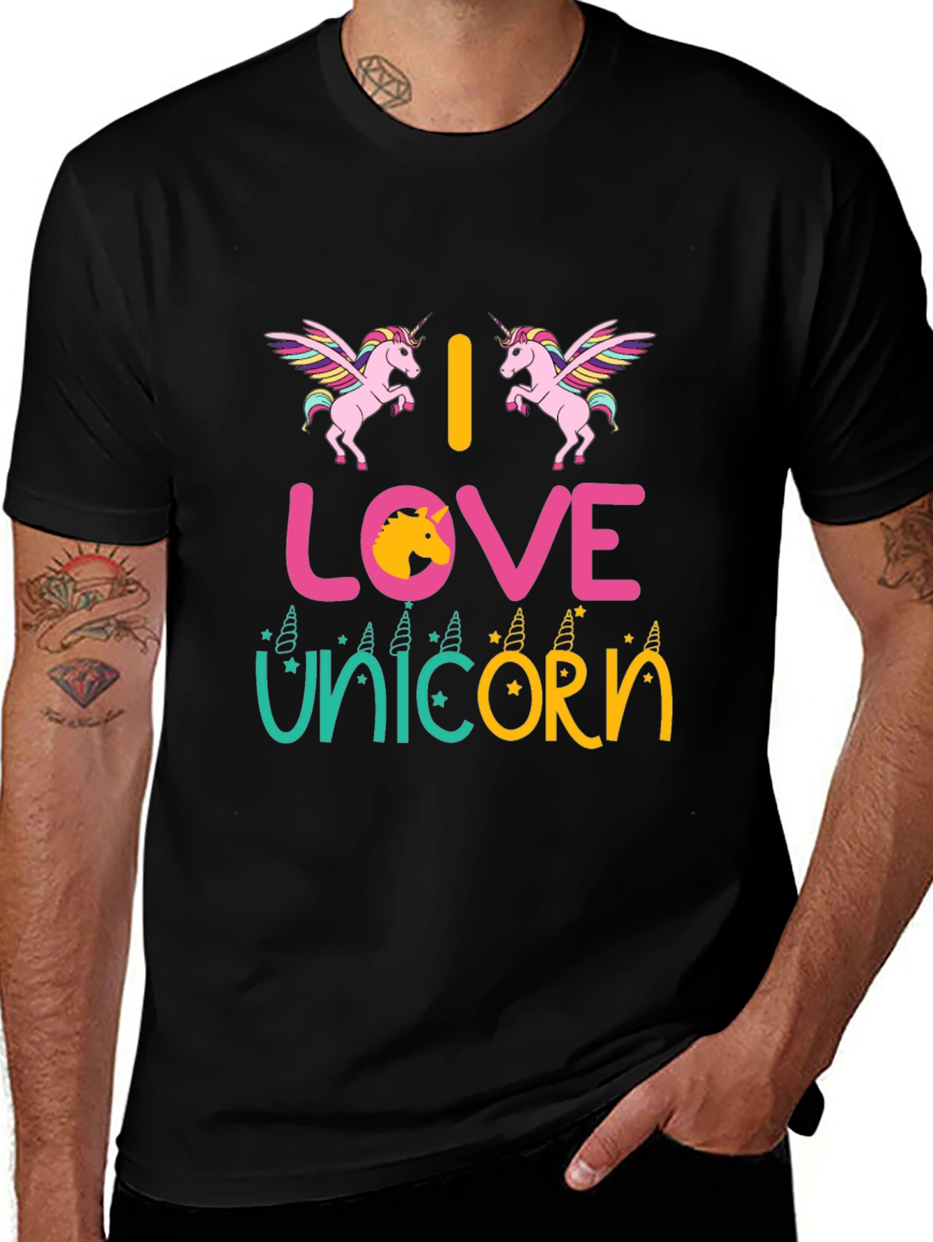 I Love Unicorns Graphic T-Shirt