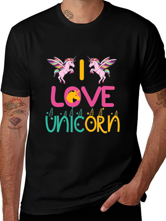 I Love Unicorns Graphic T-Shirt