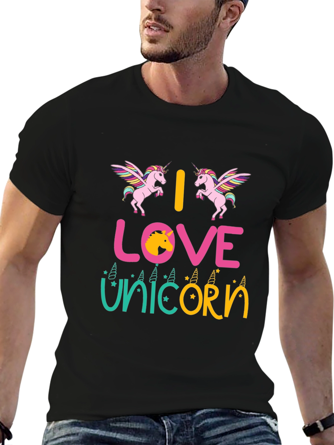 I Love Unicorns Graphic T-Shirt