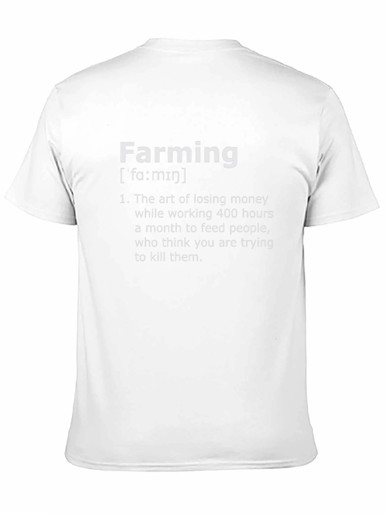 Farming Definition T-Shirt - Humorous Farmer Tee