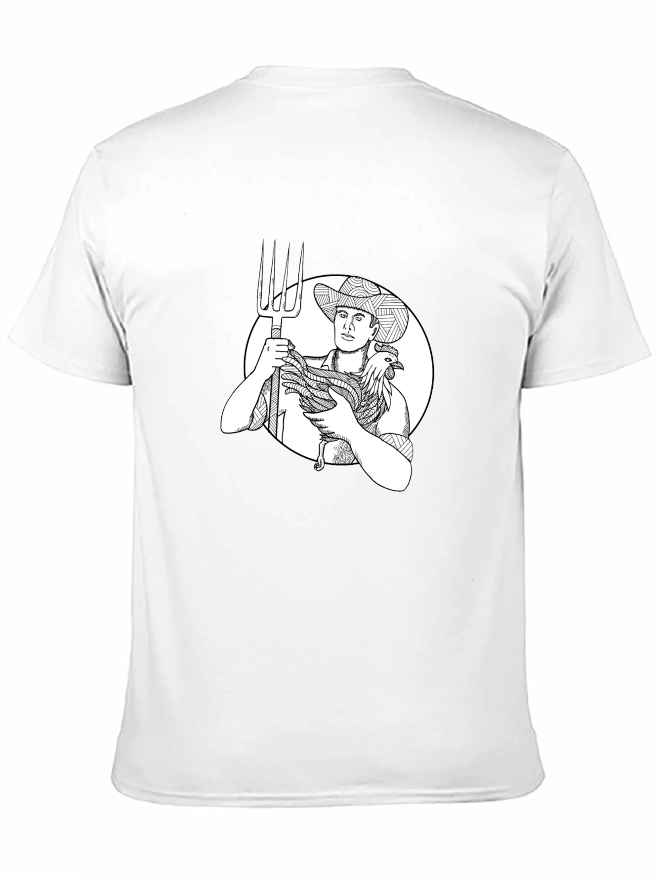 Farmer Graphic Tee - Black Cotton T-Shirt
