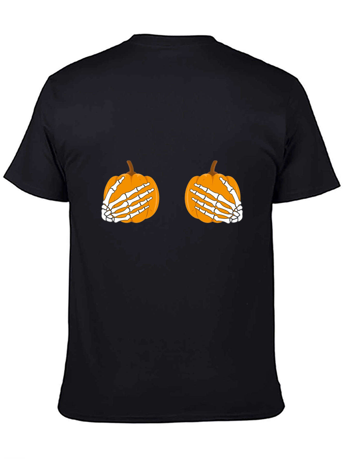 Halloween Pumpkin Skeleton Hands T-Shirt