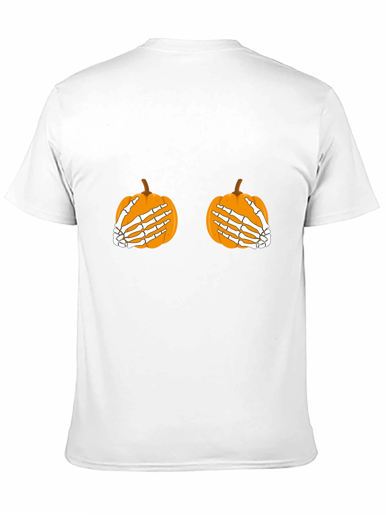 Halloween Pumpkin Skeleton Hands T-Shirt