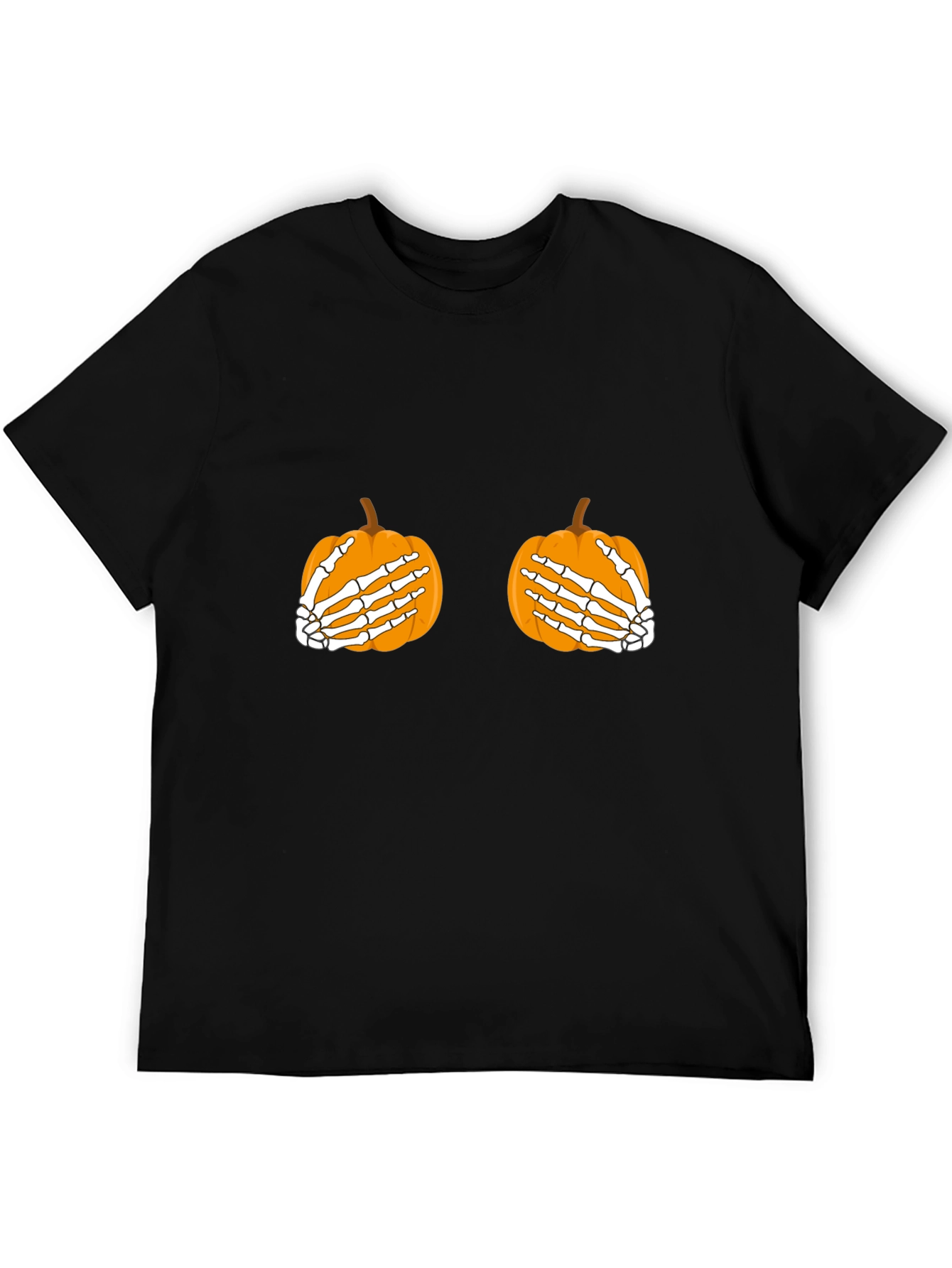 Halloween Pumpkin Skeleton Hands T-Shirt