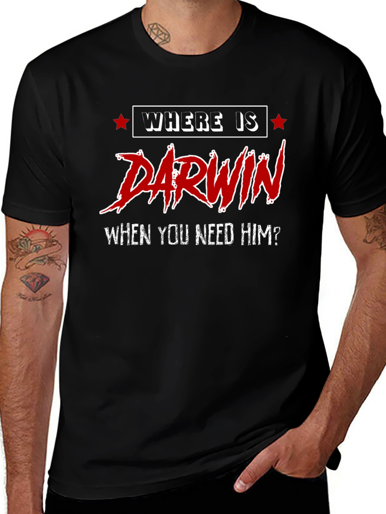 Where is Darwin T-Shirt - Funny Evolution Tee