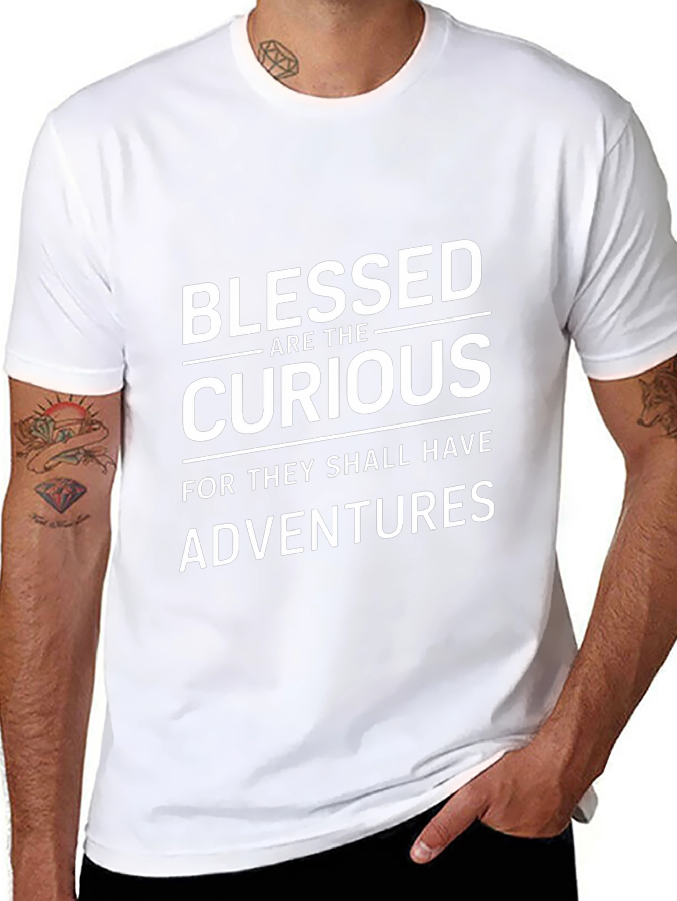 Blessed Are The Curious T-Shirt Black
