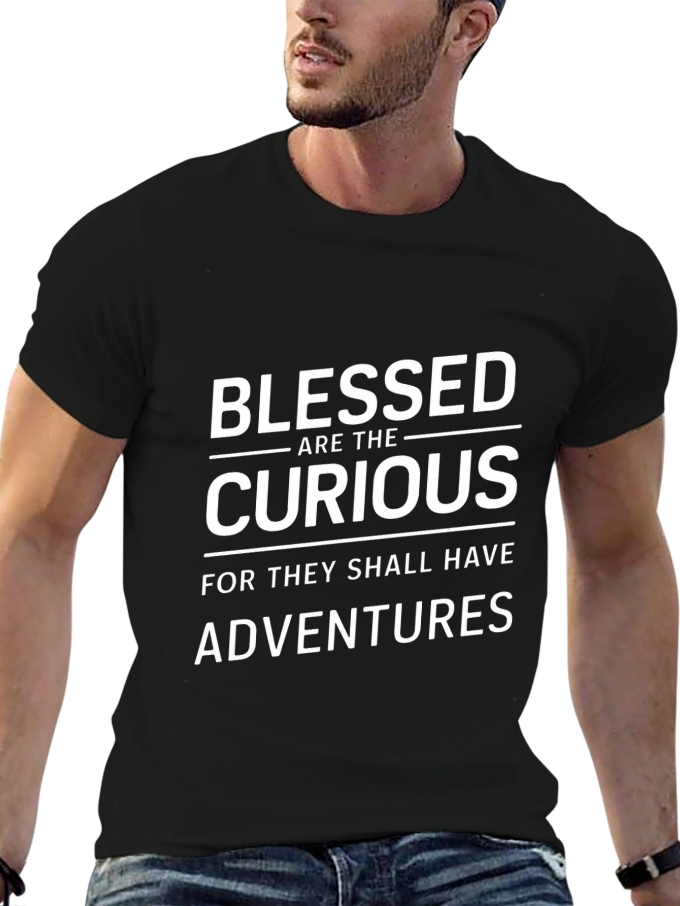 Blessed Are The Curious T-Shirt Black