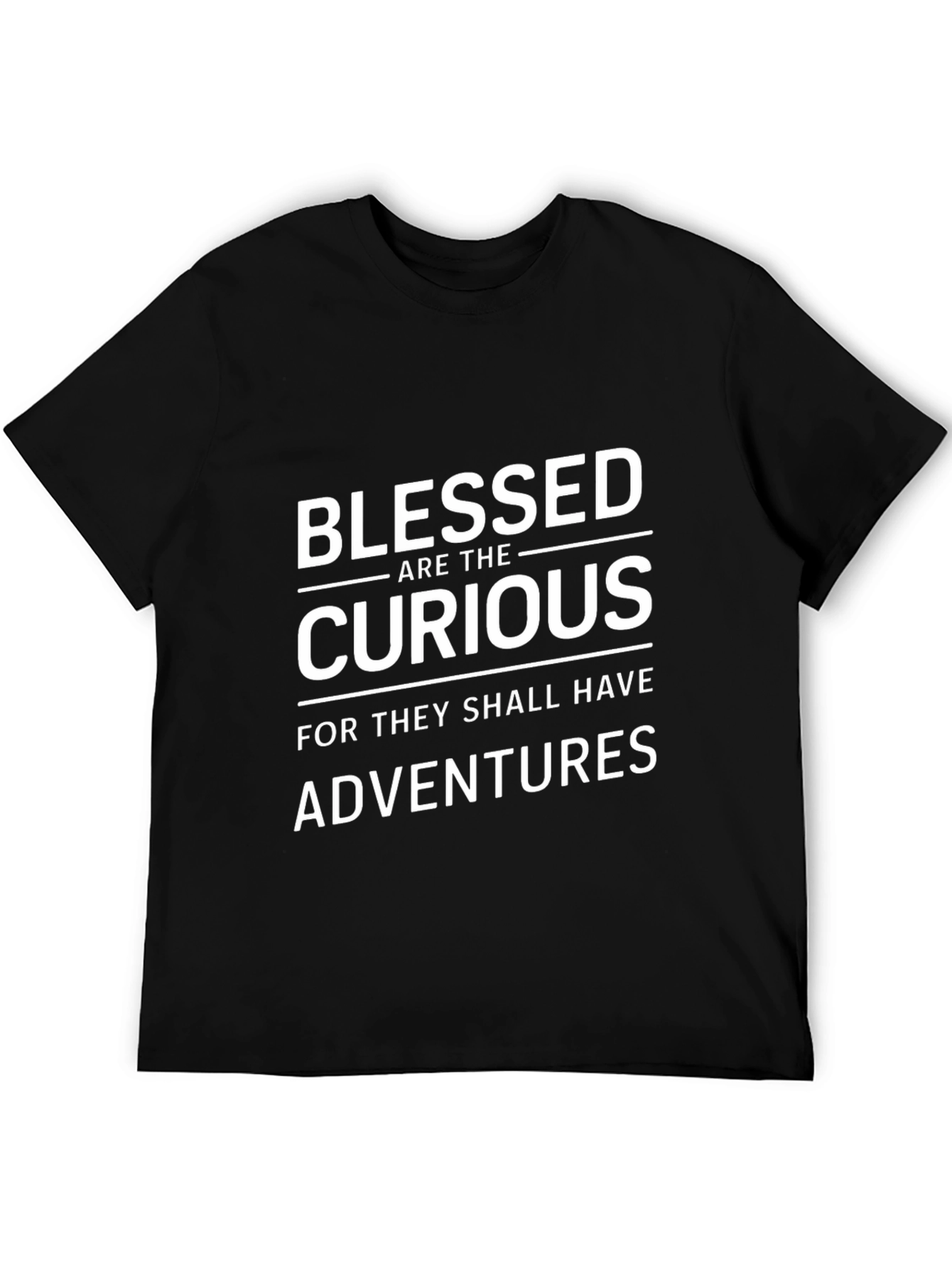 Blessed Are The Curious T-Shirt Black