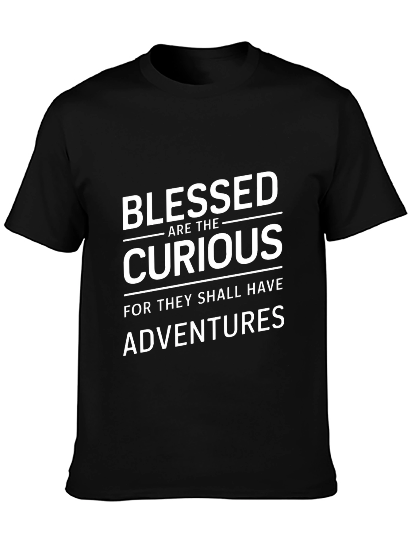 Blessed Are The Curious T-Shirt Black