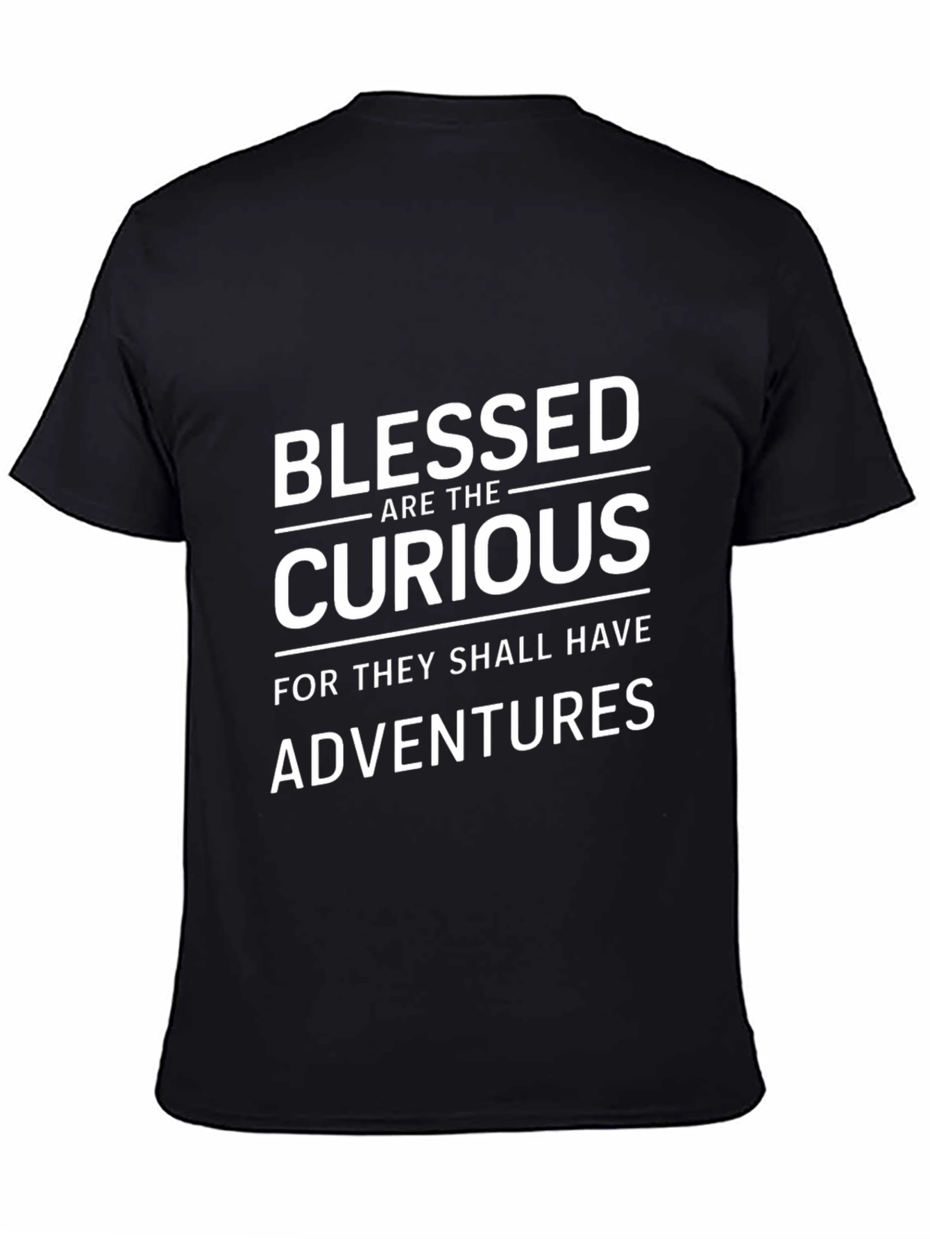 Blessed Are The Curious T-Shirt Black