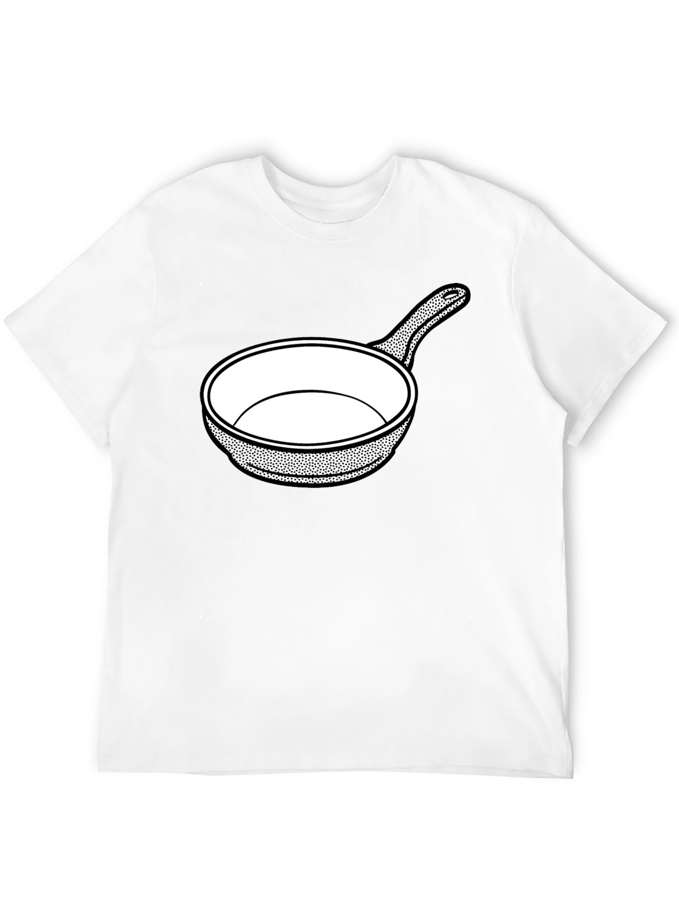 Frying Pan Graphic Tee - Novelty Cookware T-Shirt