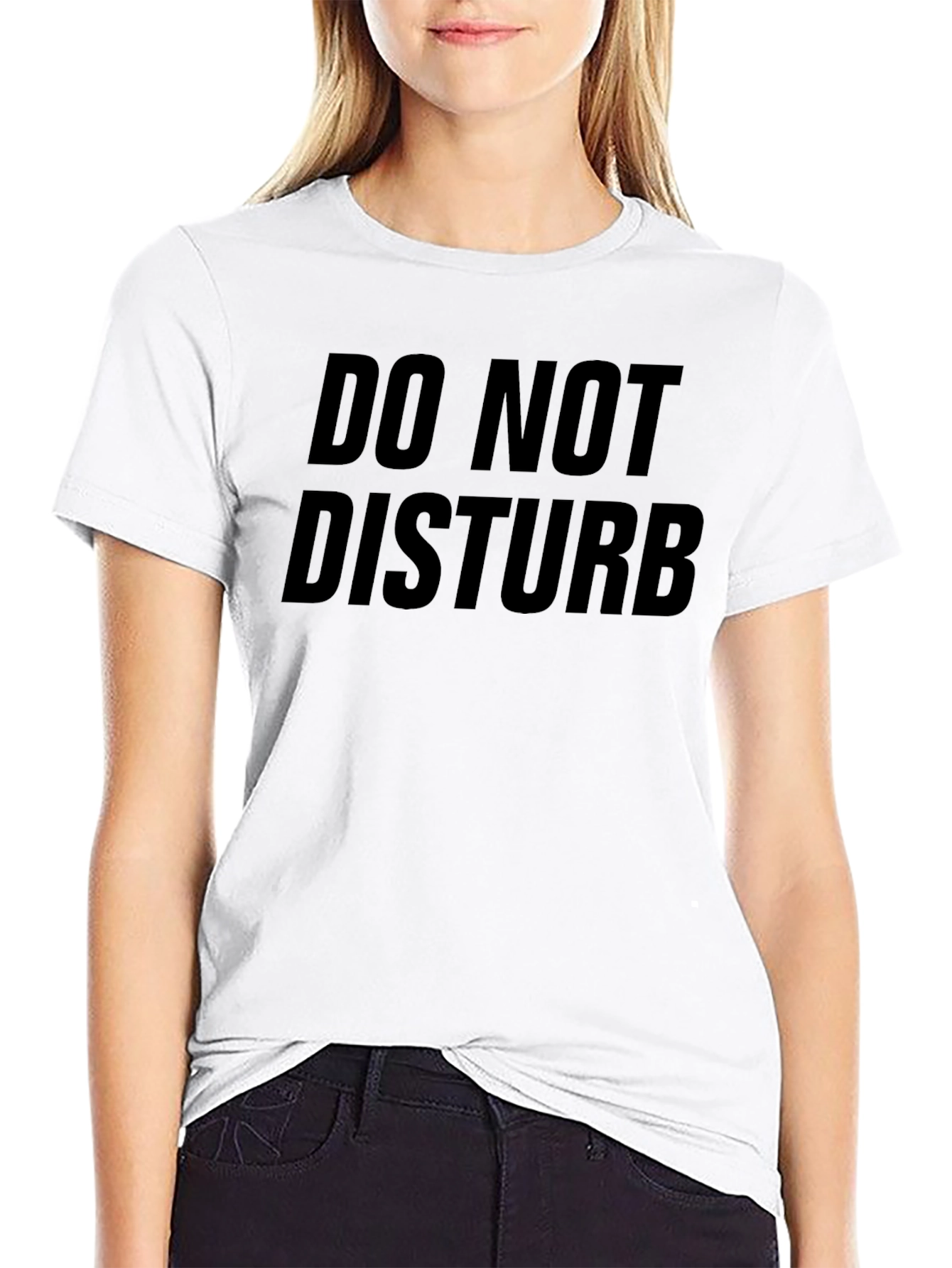 Do Not Disturb Graphic Tee - Black Casual T-Shirt