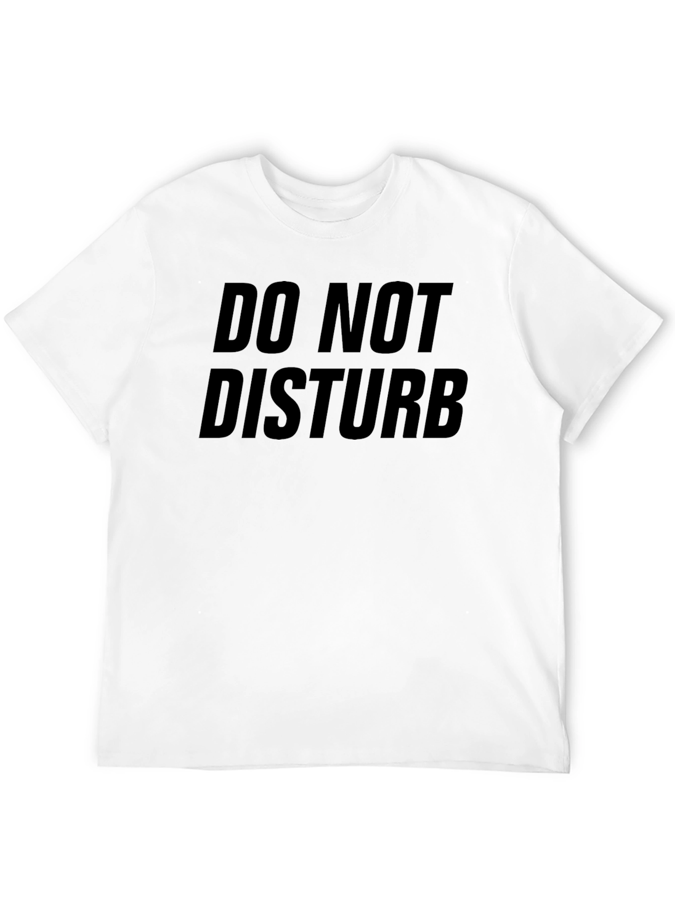 Do Not Disturb Graphic Tee - Black Casual T-Shirt
