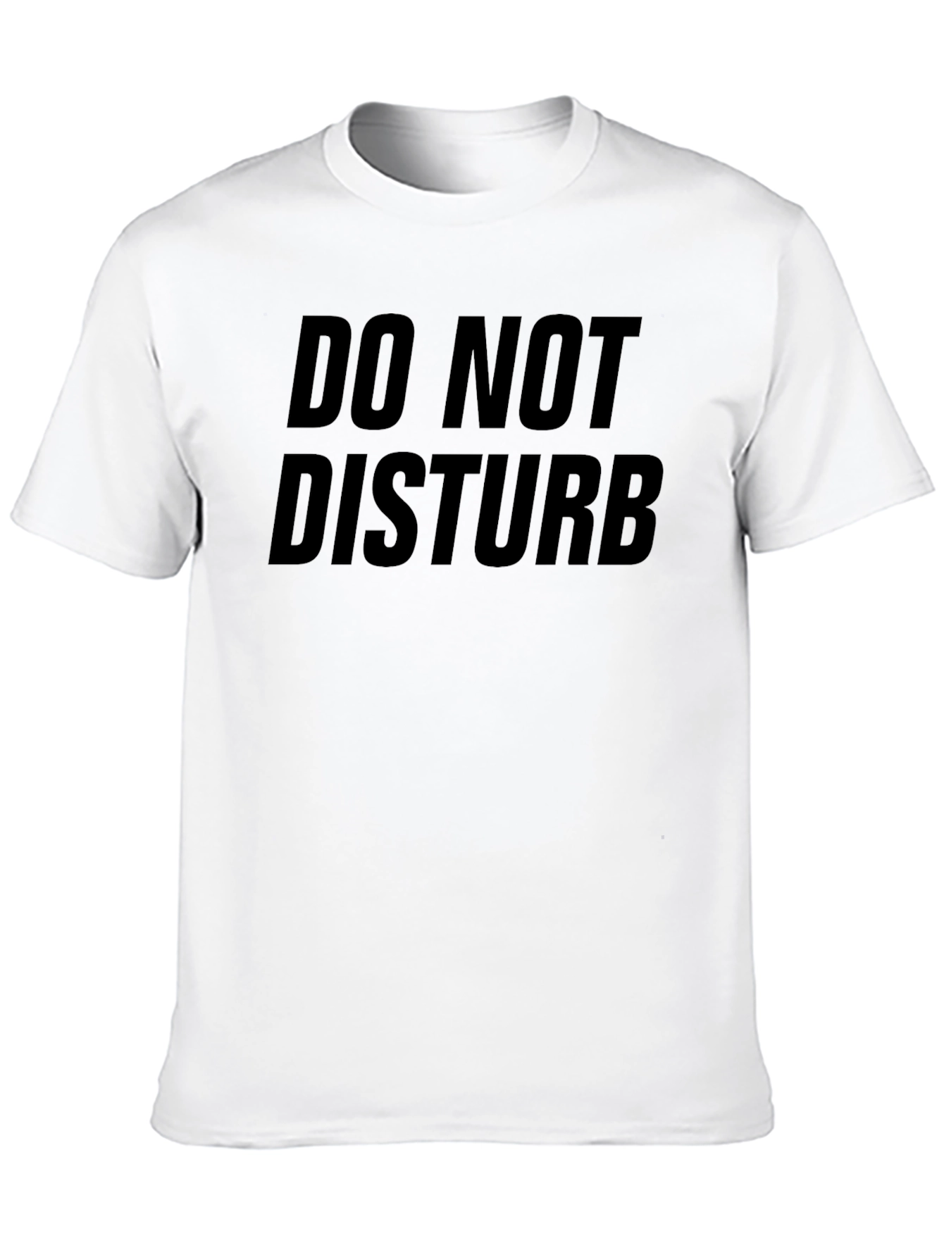 Do Not Disturb Graphic Tee - Black Casual T-Shirt