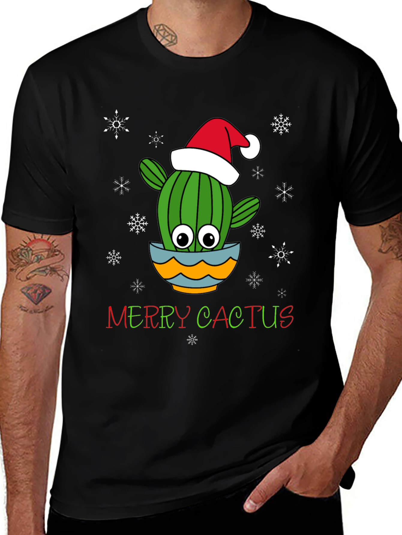 Merry Cactus Holiday T-Shirt