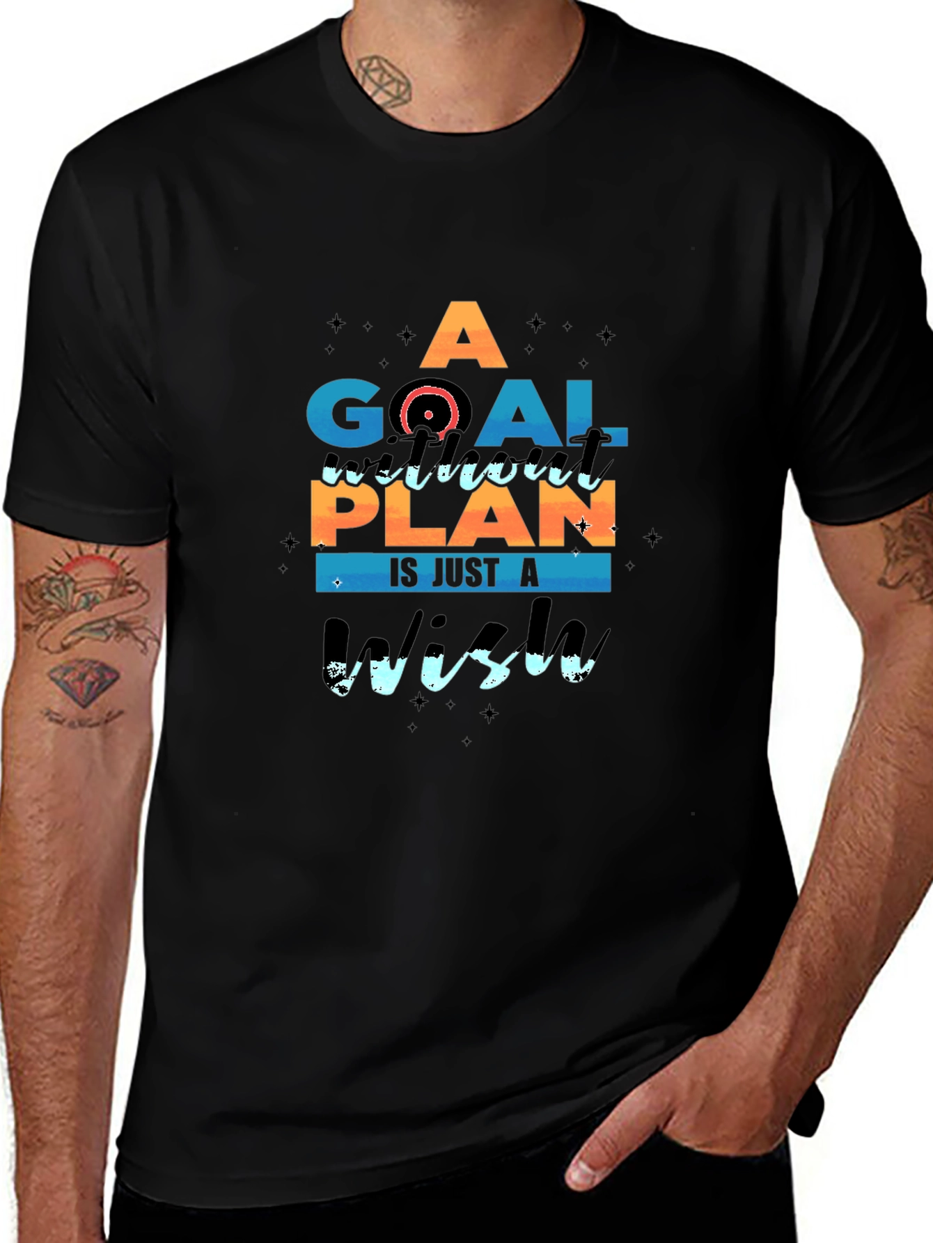 Goal Plan Wish Graphic Tee - Motivational T-Shirt
