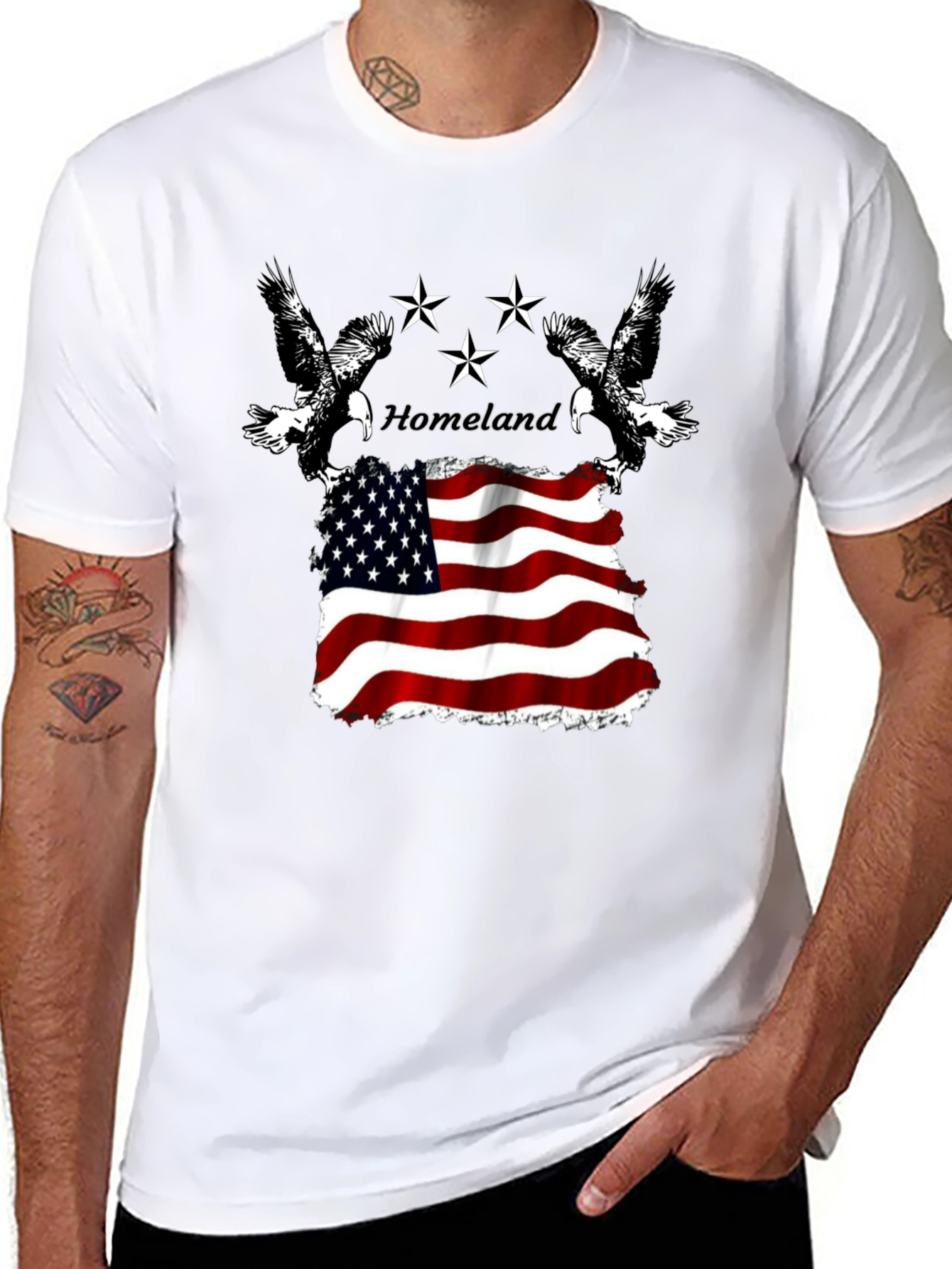 Homeland Eagle Flag Graphic Tee
