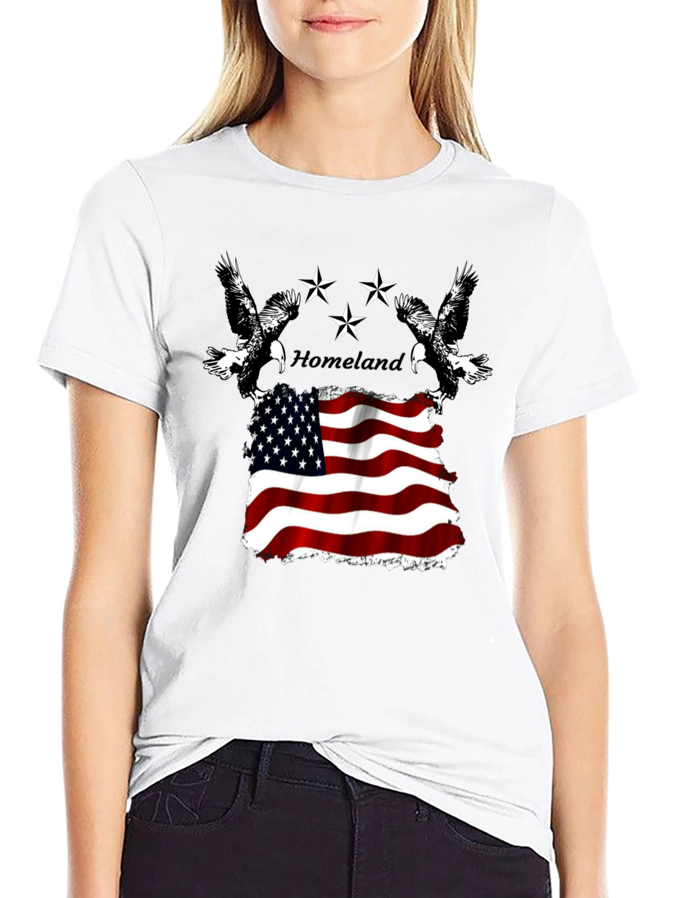 Homeland Eagle Flag Graphic Tee
