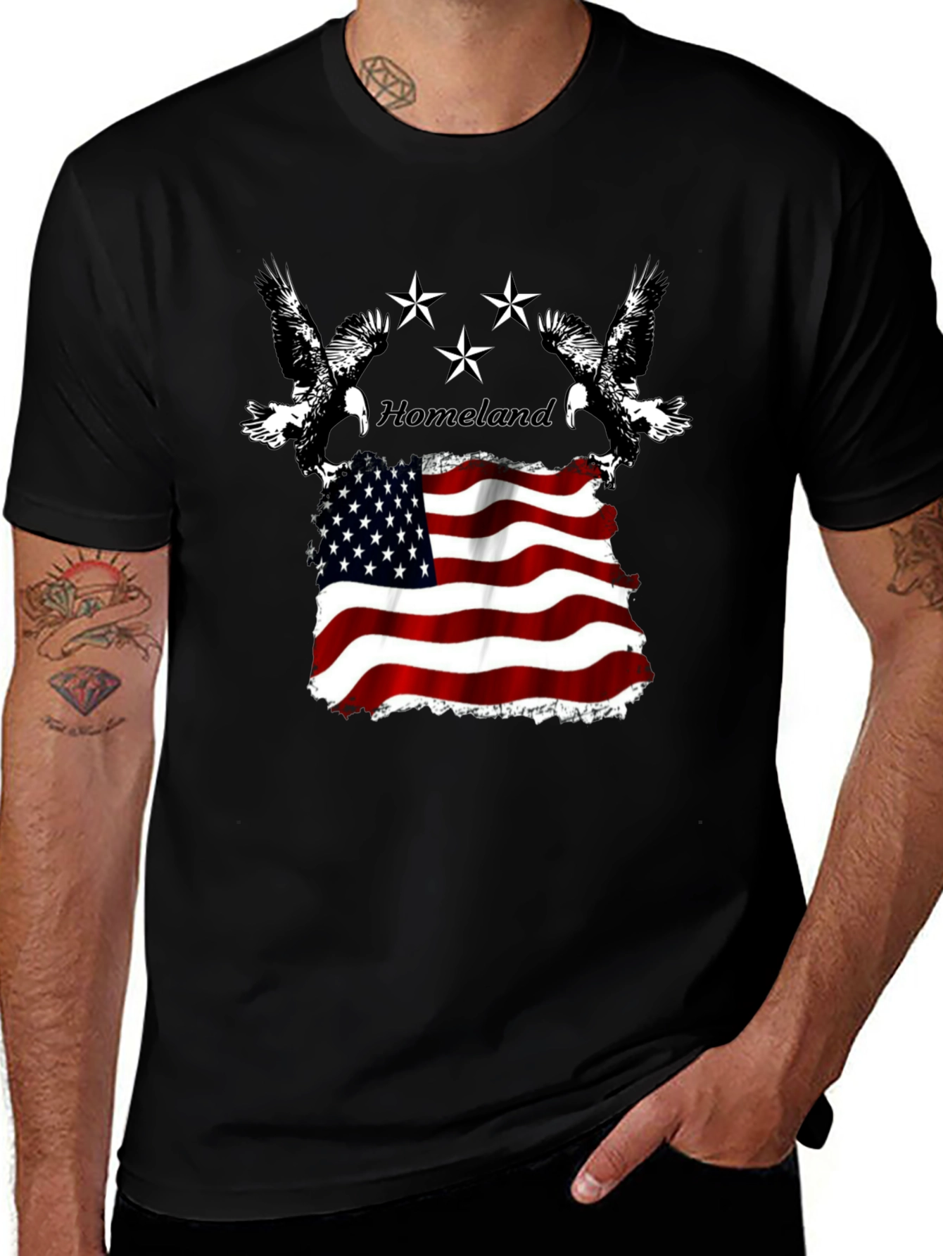 Homeland Eagle Flag Graphic Tee