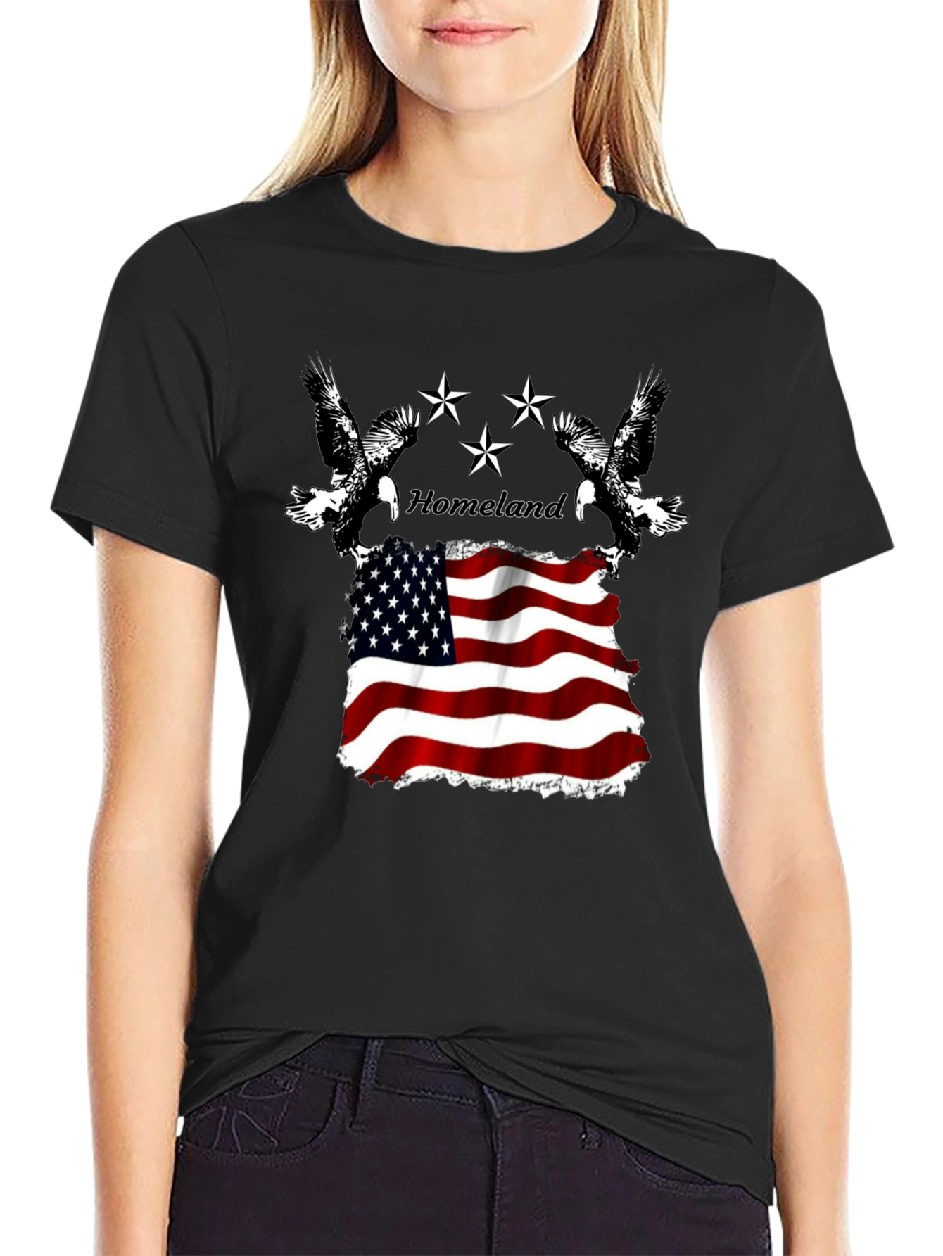 Homeland Eagle Flag Graphic Tee