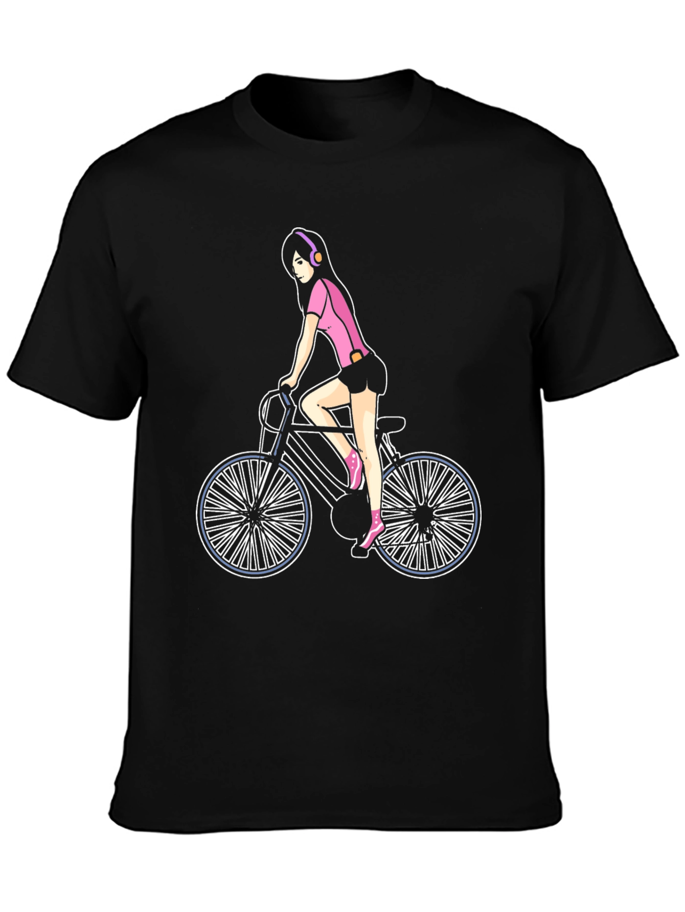 Woman on Bike Graphic Tee
