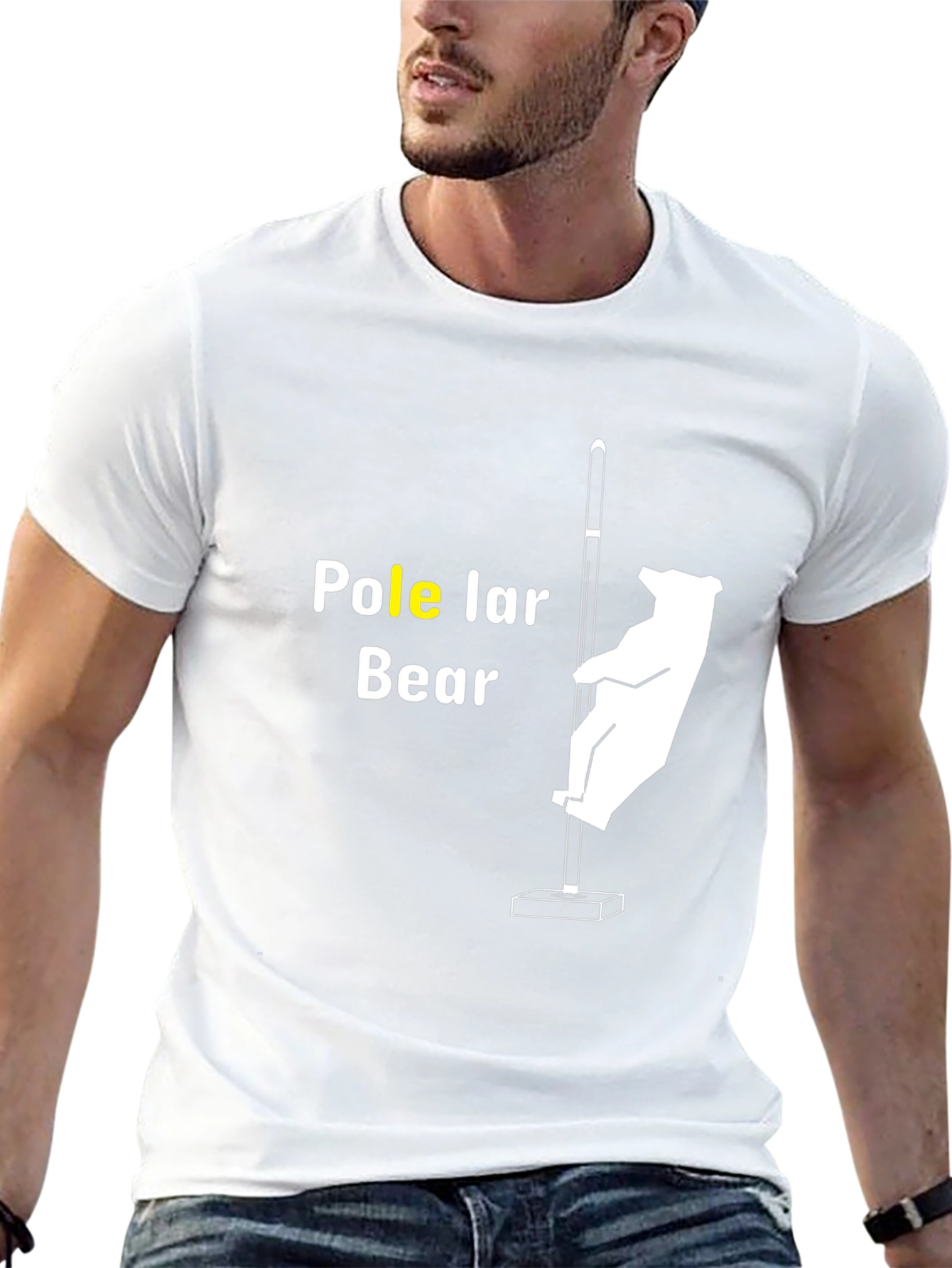 Pole Lar Bear T-Shirt - Funny Graphic Tee