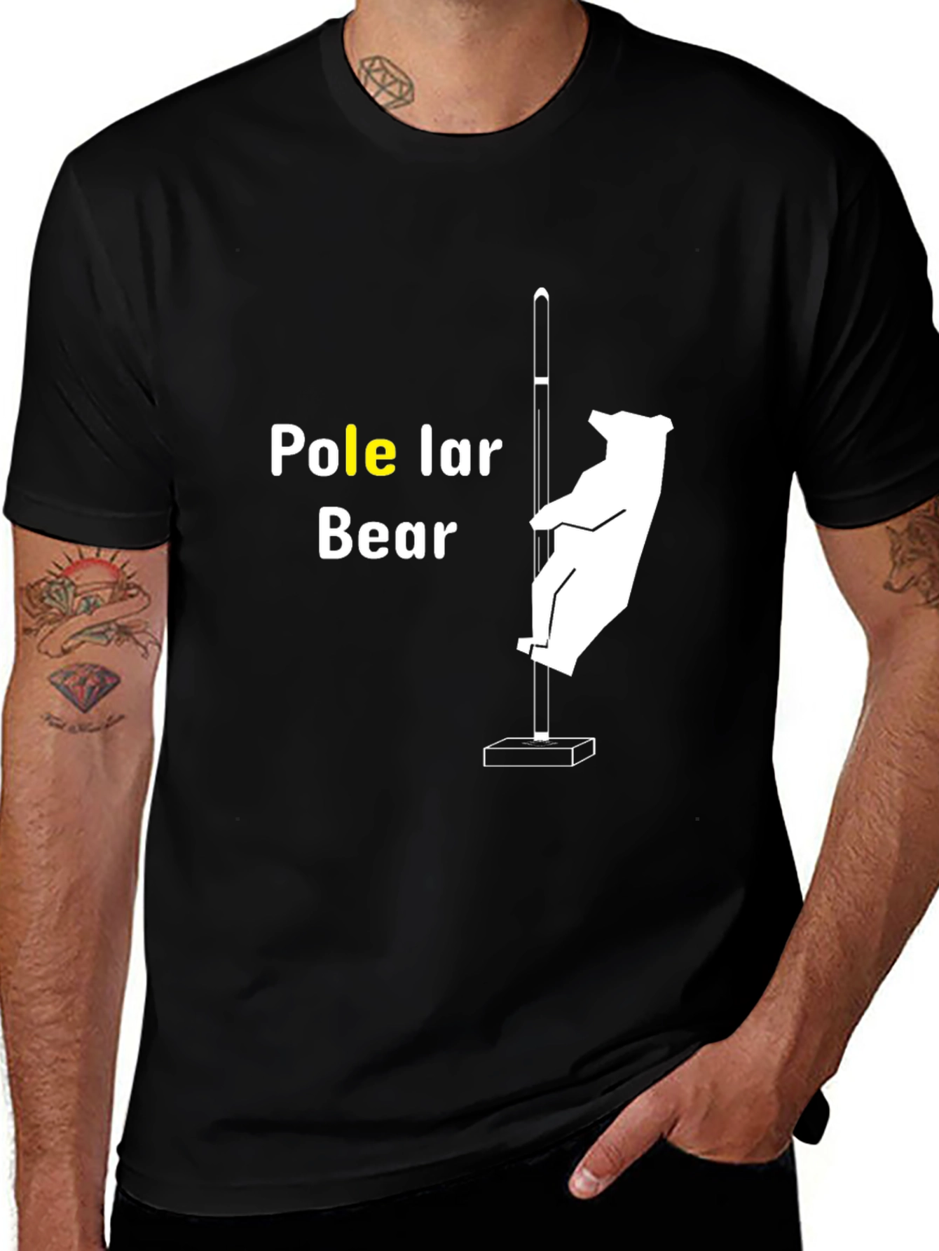 Pole Lar Bear T-Shirt - Funny Graphic Tee